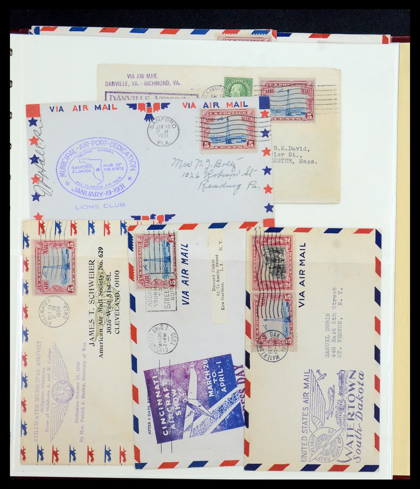 36095 074 - Postzegelverzameling 36095 USA brieven en postwaardestukken 1851-1950