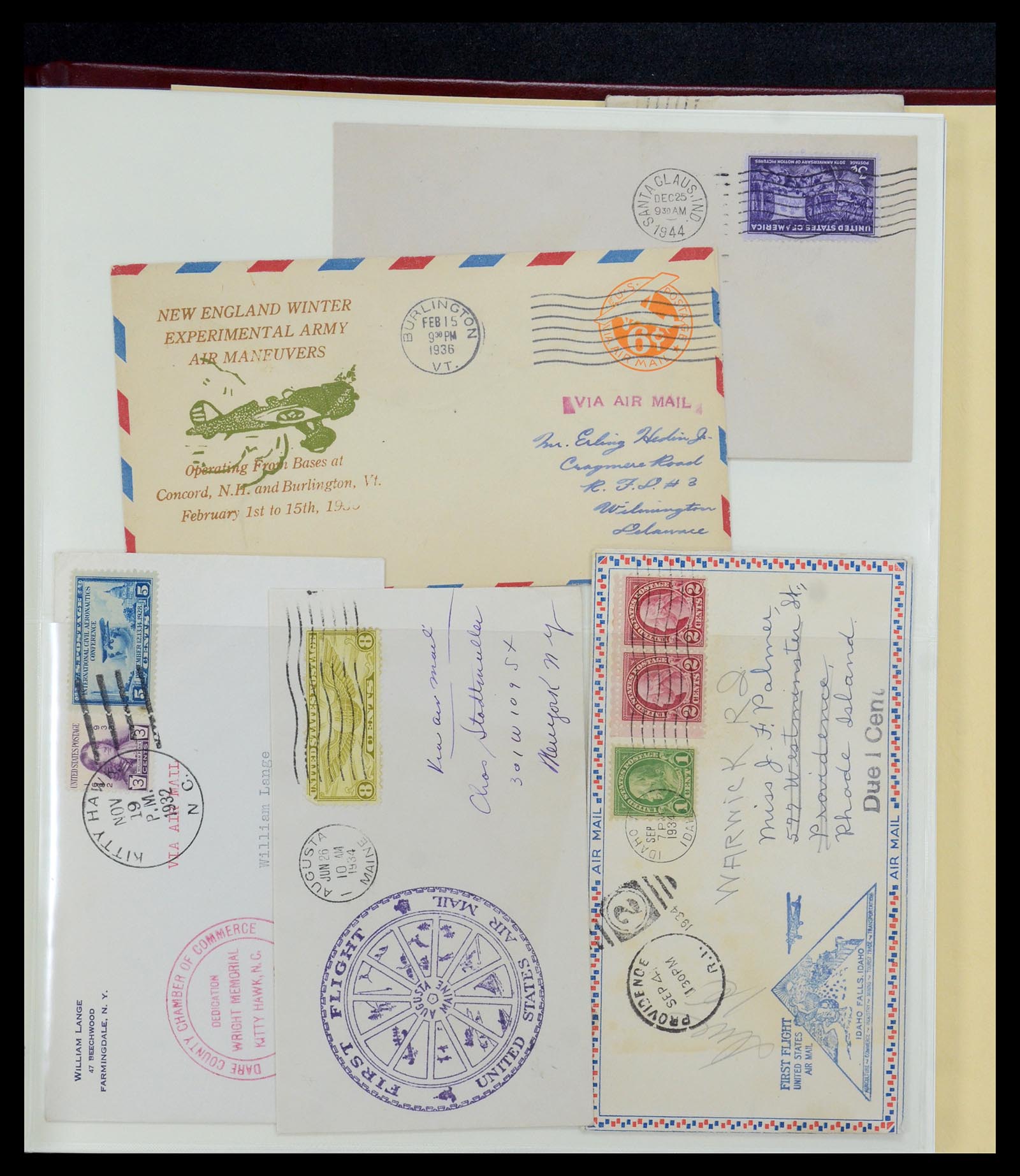 36095 083 - Postzegelverzameling 36095 USA brieven en postwaardestukken 1851-1950
