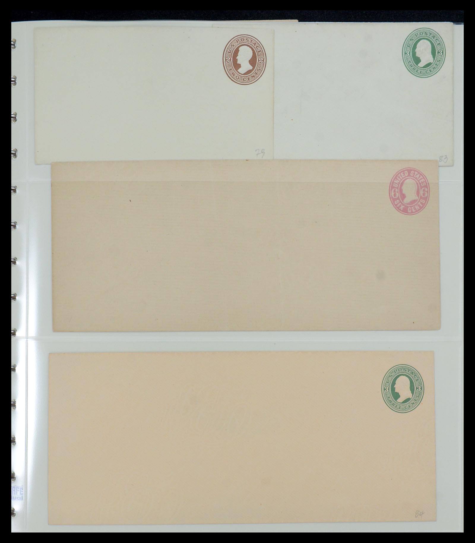 36095 095 - Postzegelverzameling 36095 USA brieven en postwaardestukken 1851-1950