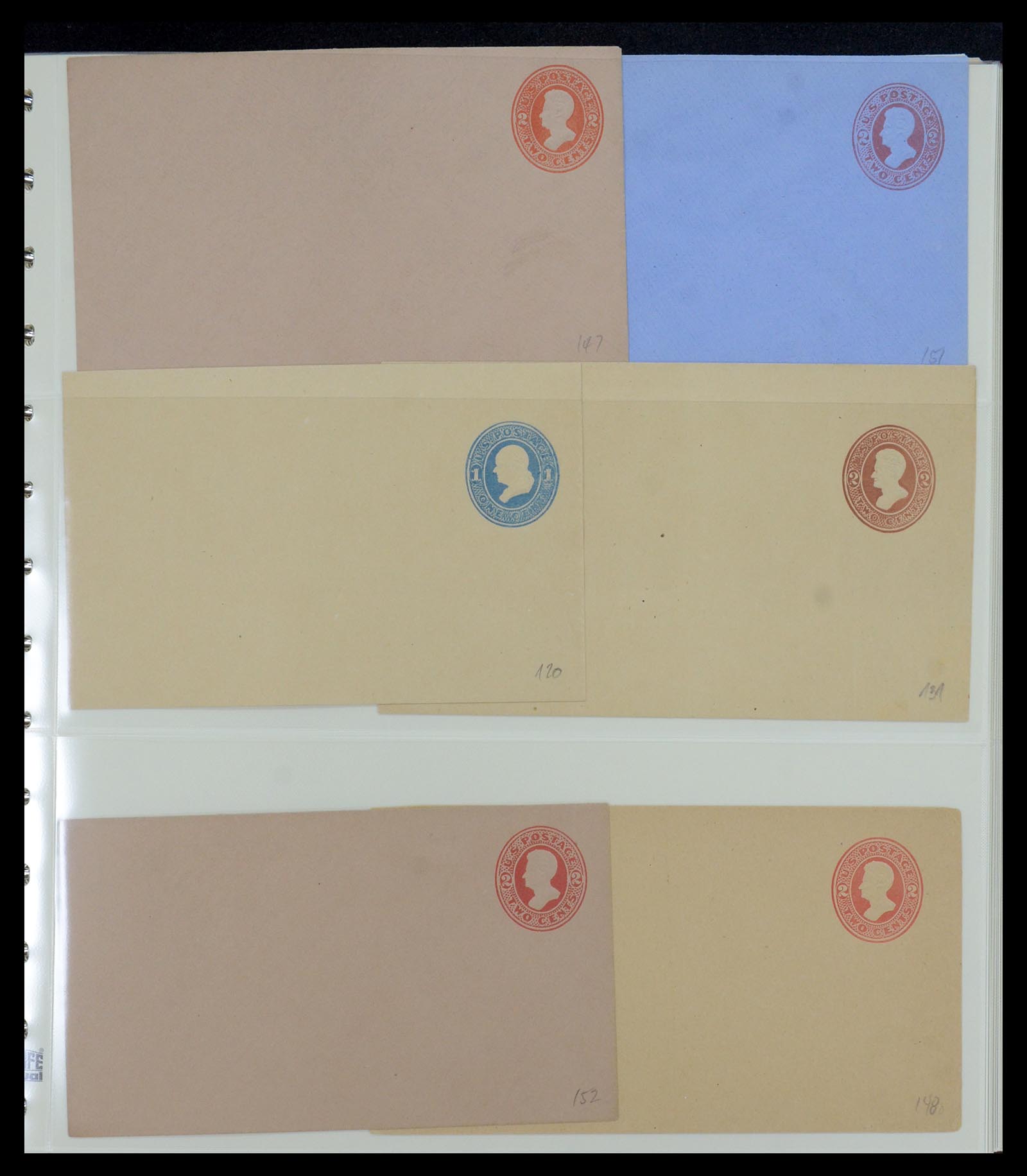 36095 099 - Postzegelverzameling 36095 USA brieven en postwaardestukken 1851-1950