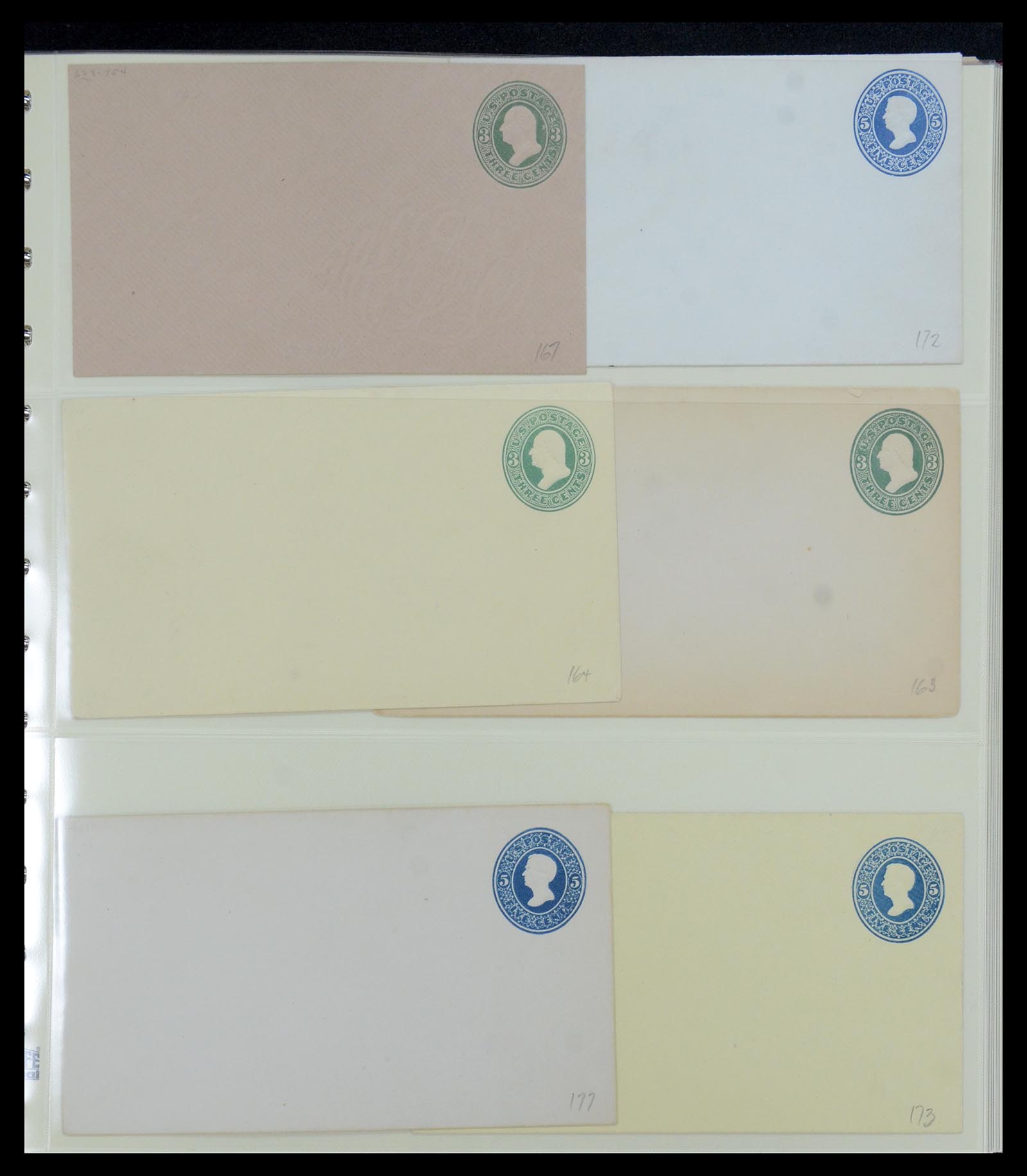 36095 100 - Postzegelverzameling 36095 USA brieven en postwaardestukken 1851-1950