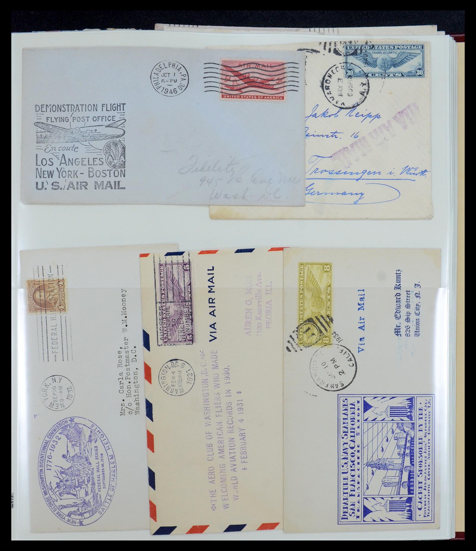 36095 265 - Postzegelverzameling 36095 USA brieven en postwaardestukken 1851-1950