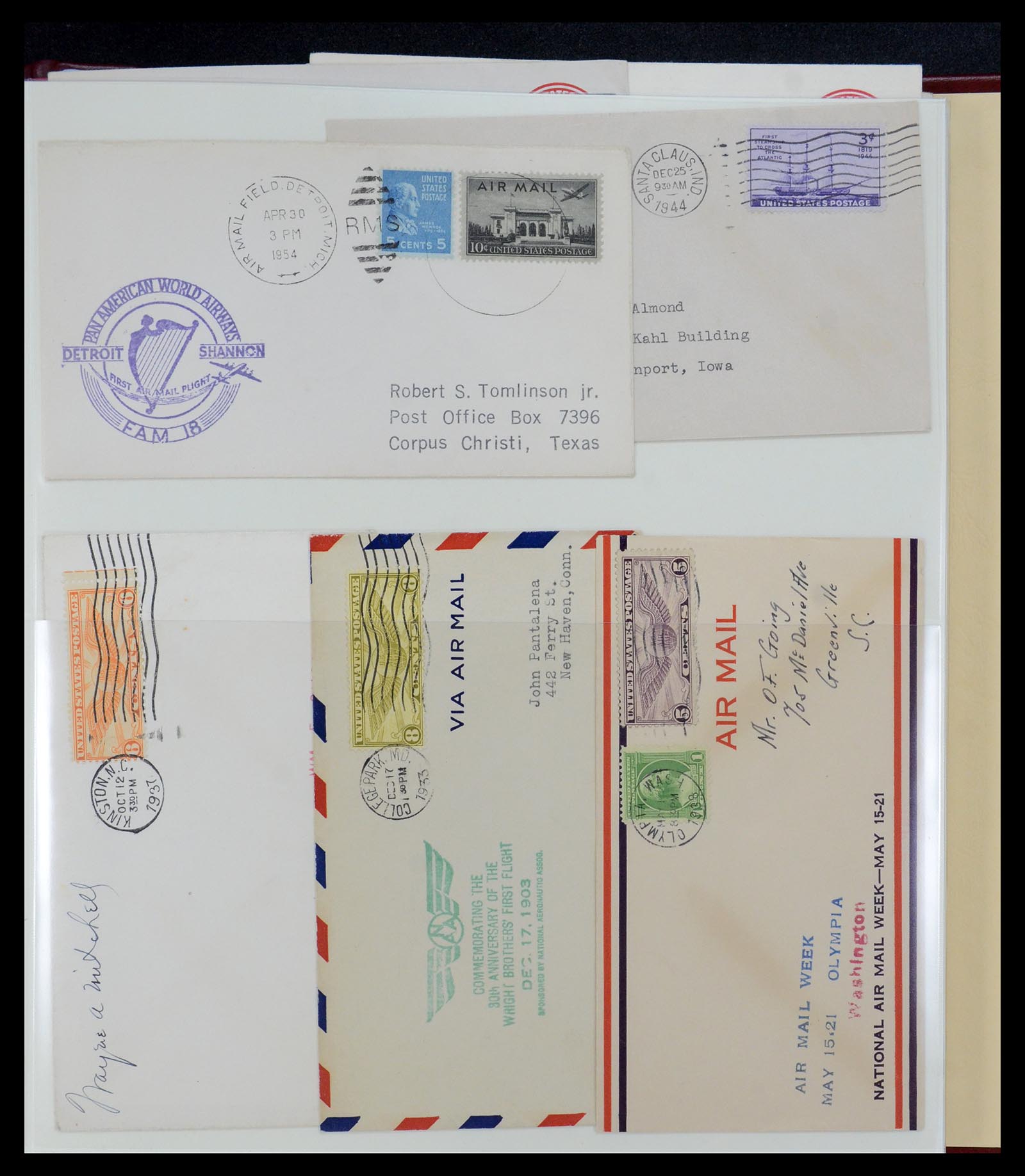 36095 277 - Postzegelverzameling 36095 USA brieven en postwaardestukken 1851-1950