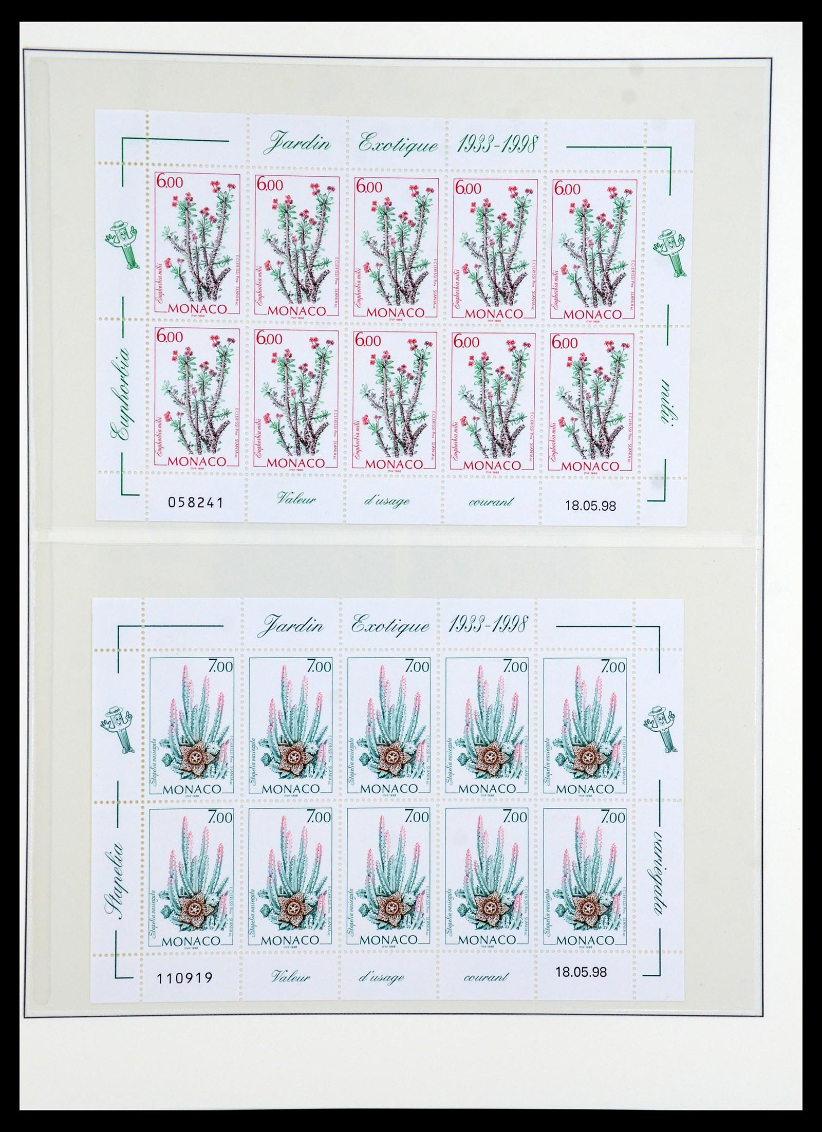 36096 004 - Postzegelverzameling 36096 Motief cactus 1900-2015!