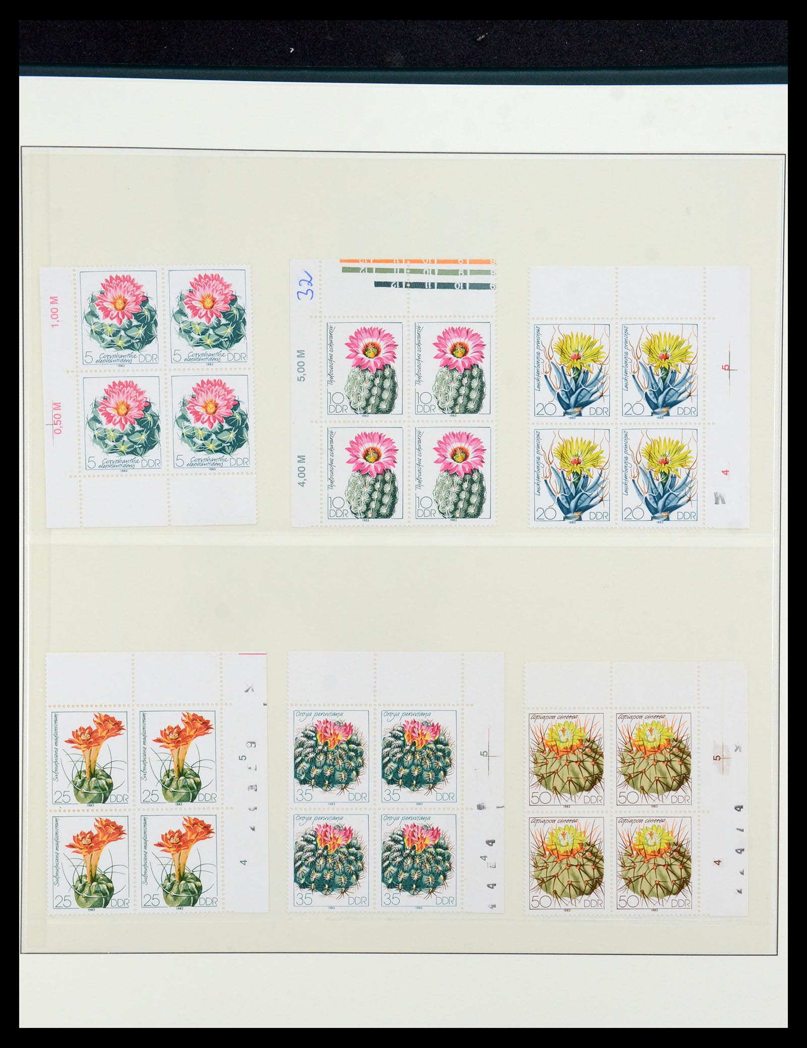 36096 043 - Postzegelverzameling 36096 Motief cactus 1900-2015!
