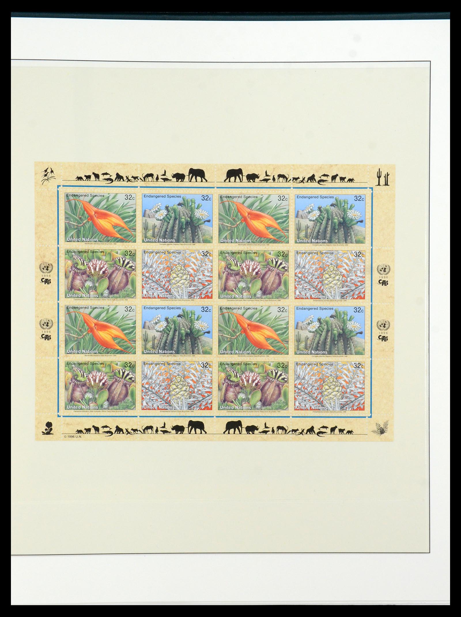 36096 049 - Postzegelverzameling 36096 Motief cactus 1900-2015!