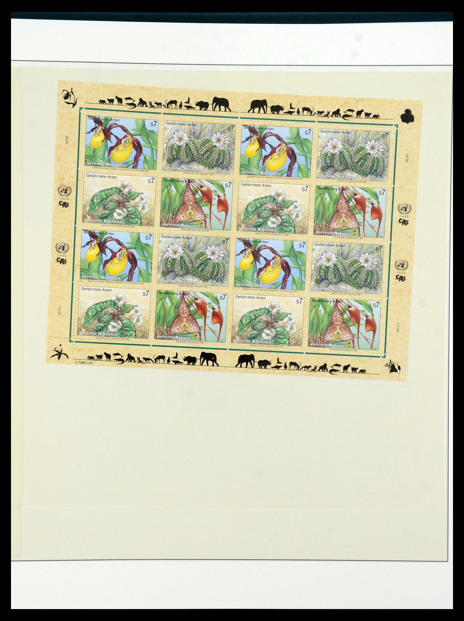 36096 051 - Postzegelverzameling 36096 Motief cactus 1900-2015!