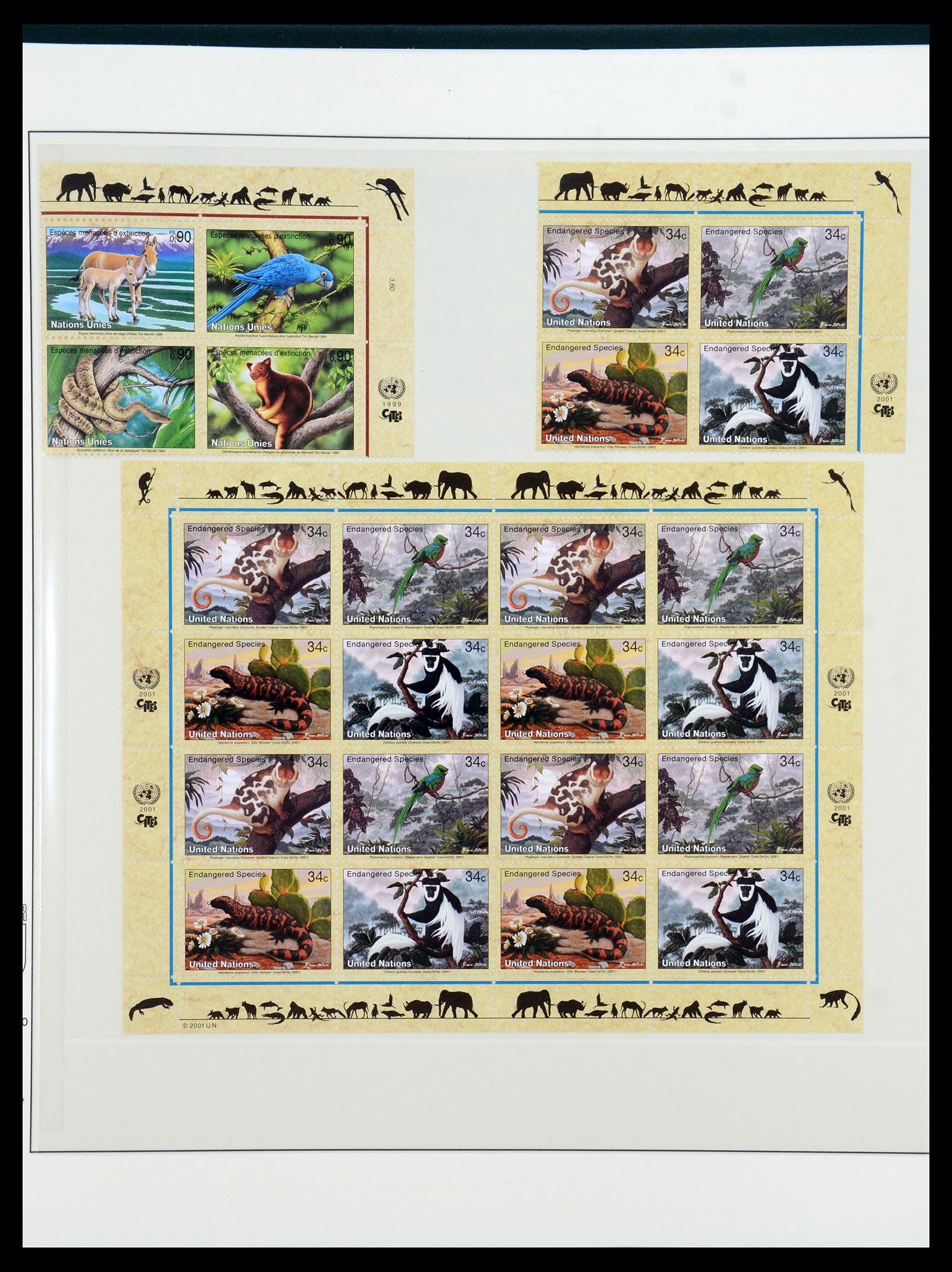 36096 052 - Postzegelverzameling 36096 Motief cactus 1900-2015!