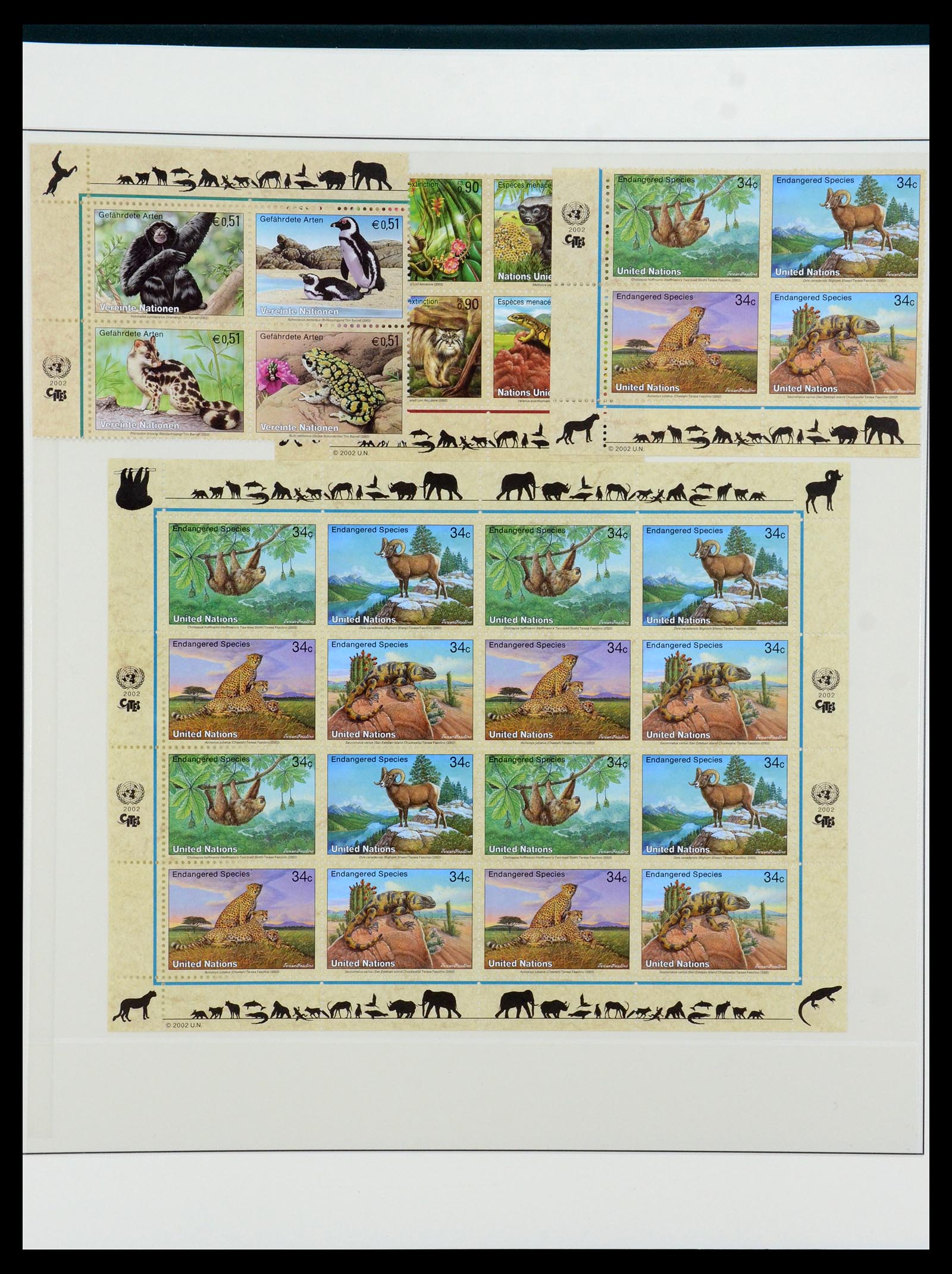 36096 053 - Postzegelverzameling 36096 Motief cactus 1900-2015!