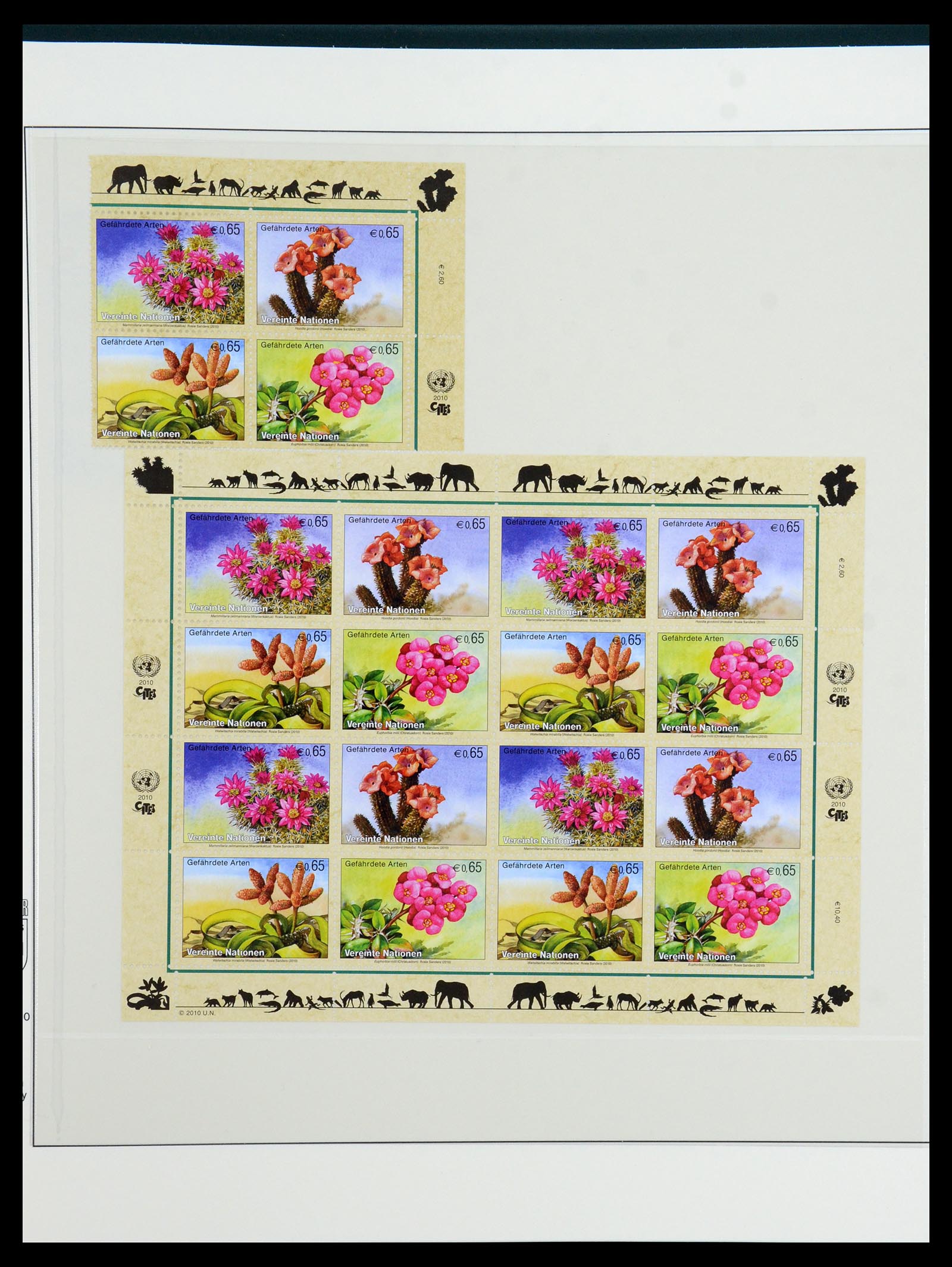 36096 054 - Postzegelverzameling 36096 Motief cactus 1900-2015!