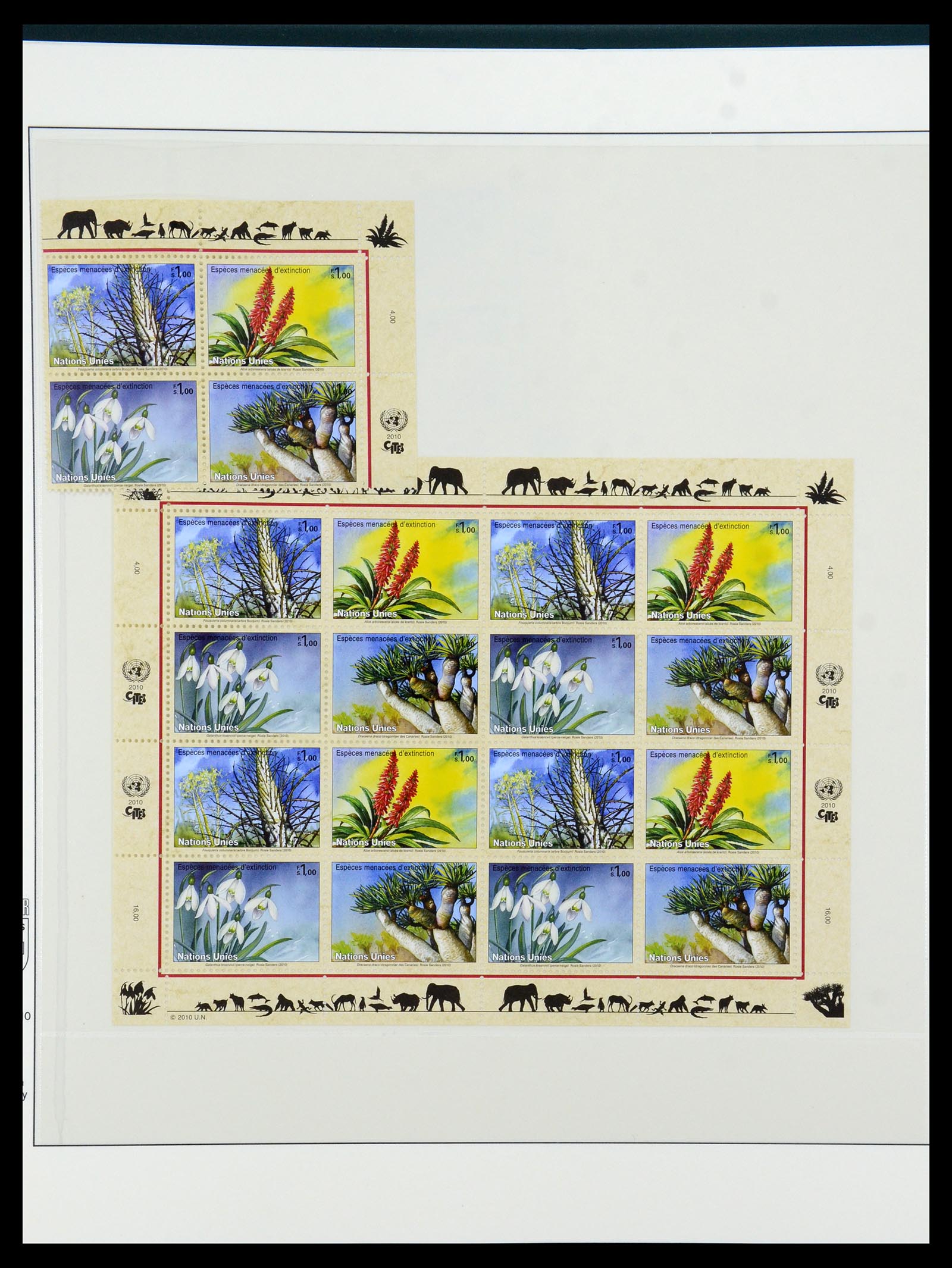 36096 055 - Postzegelverzameling 36096 Motief cactus 1900-2015!