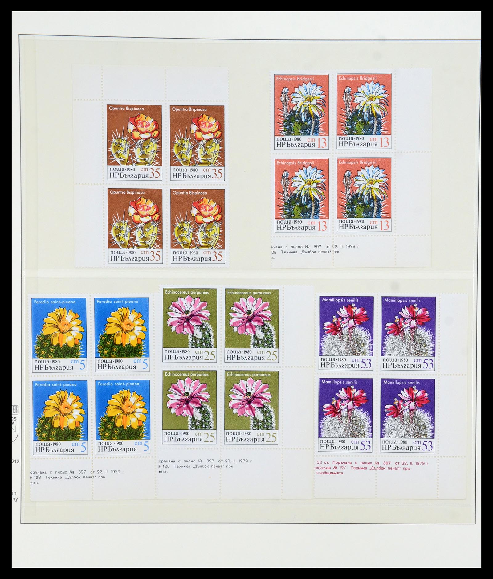 36096 059 - Postzegelverzameling 36096 Motief cactus 1900-2015!