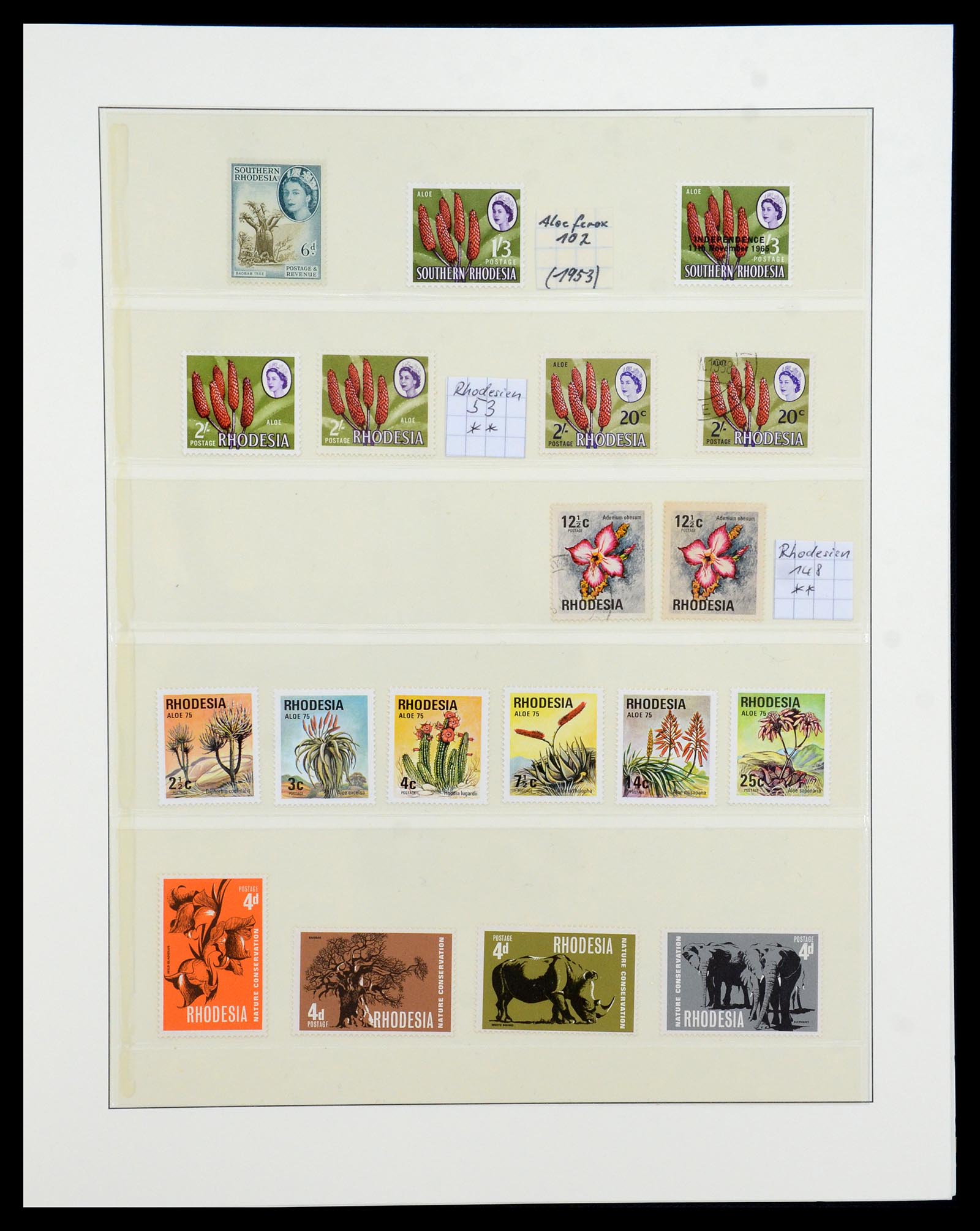 36096 096 - Stamp collection 36096 Theme cactus 1900-2015!