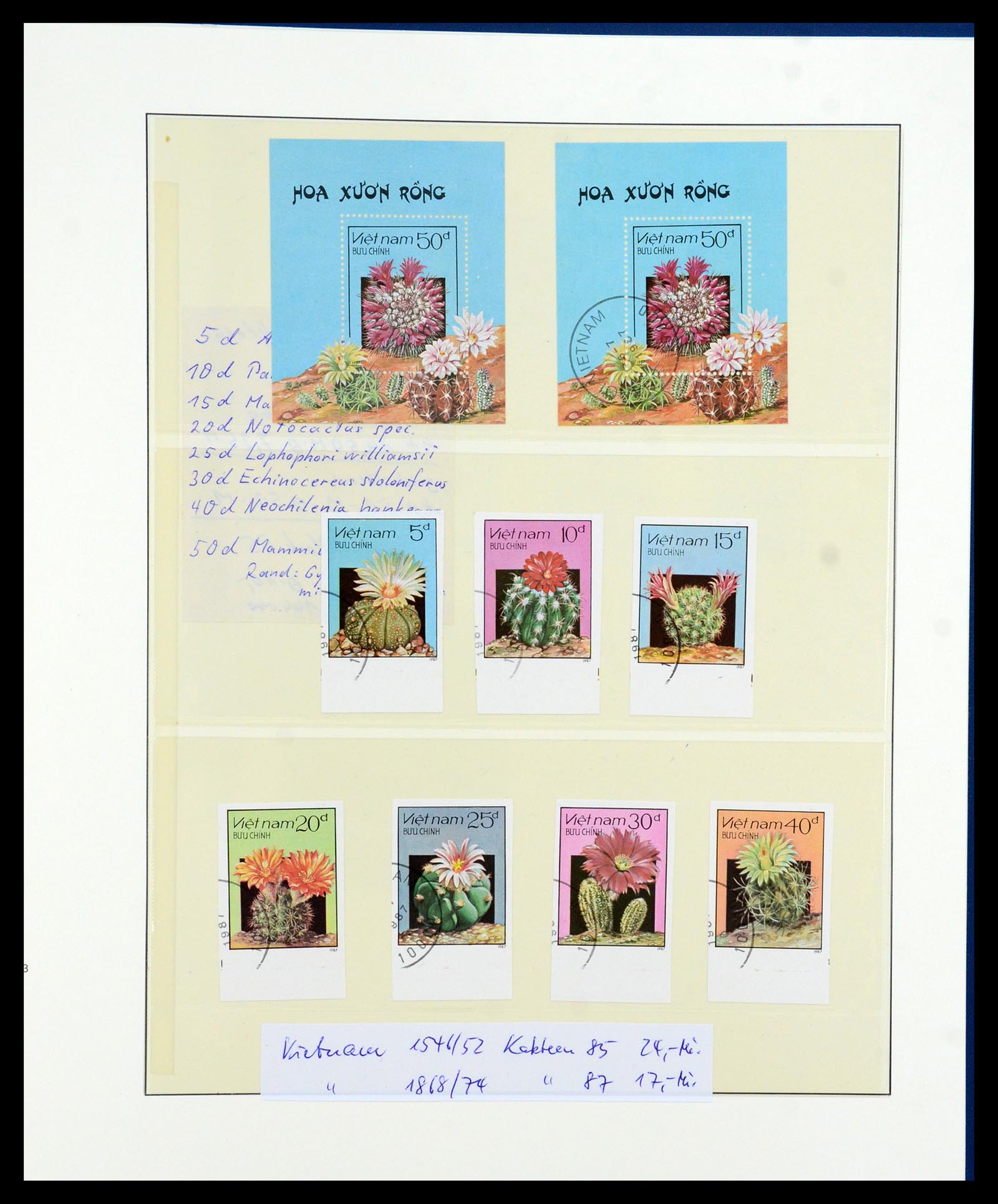 36096 711 - Stamp collection 36096 Theme cactus 1900-2015!