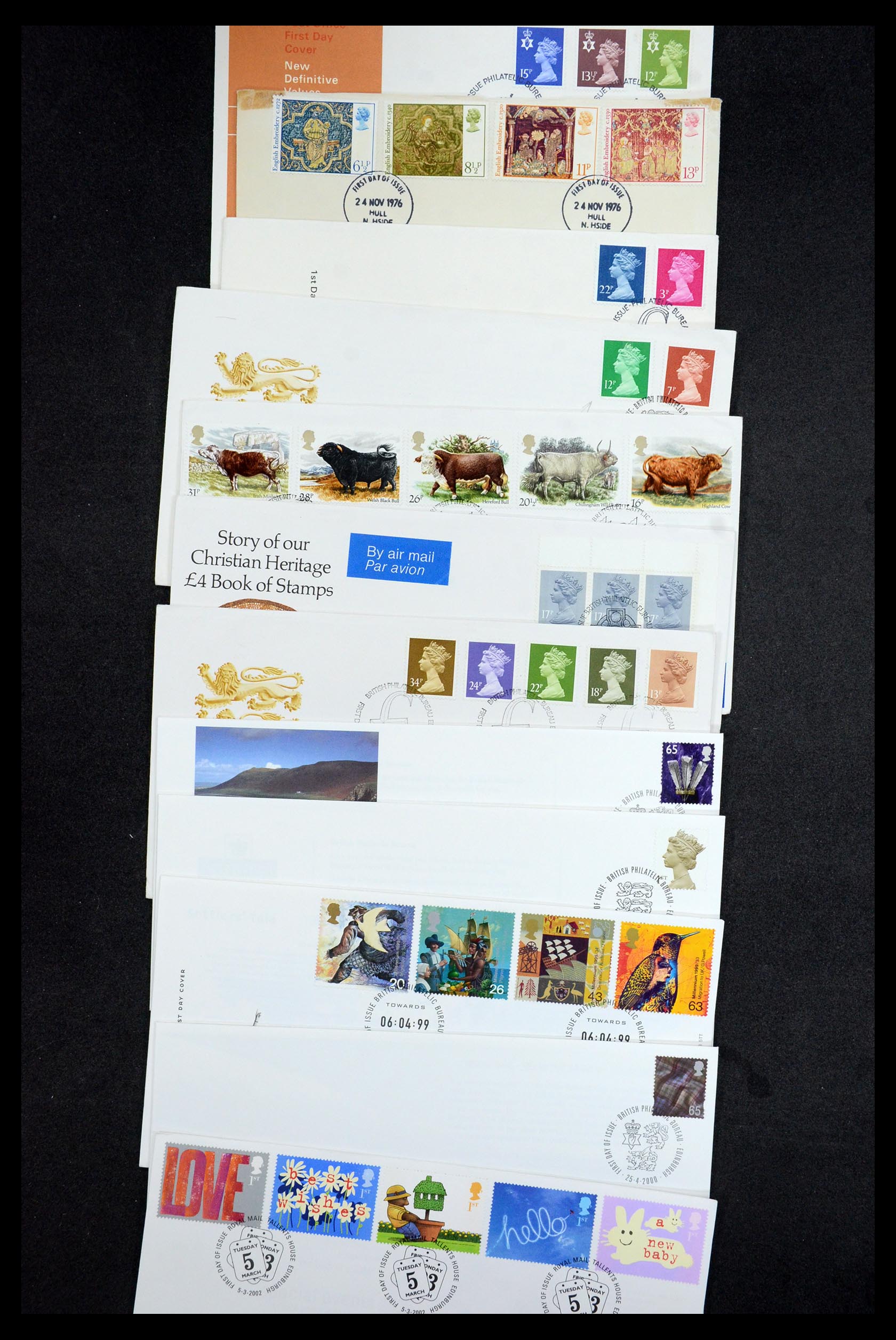 36097 014 - Stamp collection 36097 Great Britain FDC's 1980-2007.