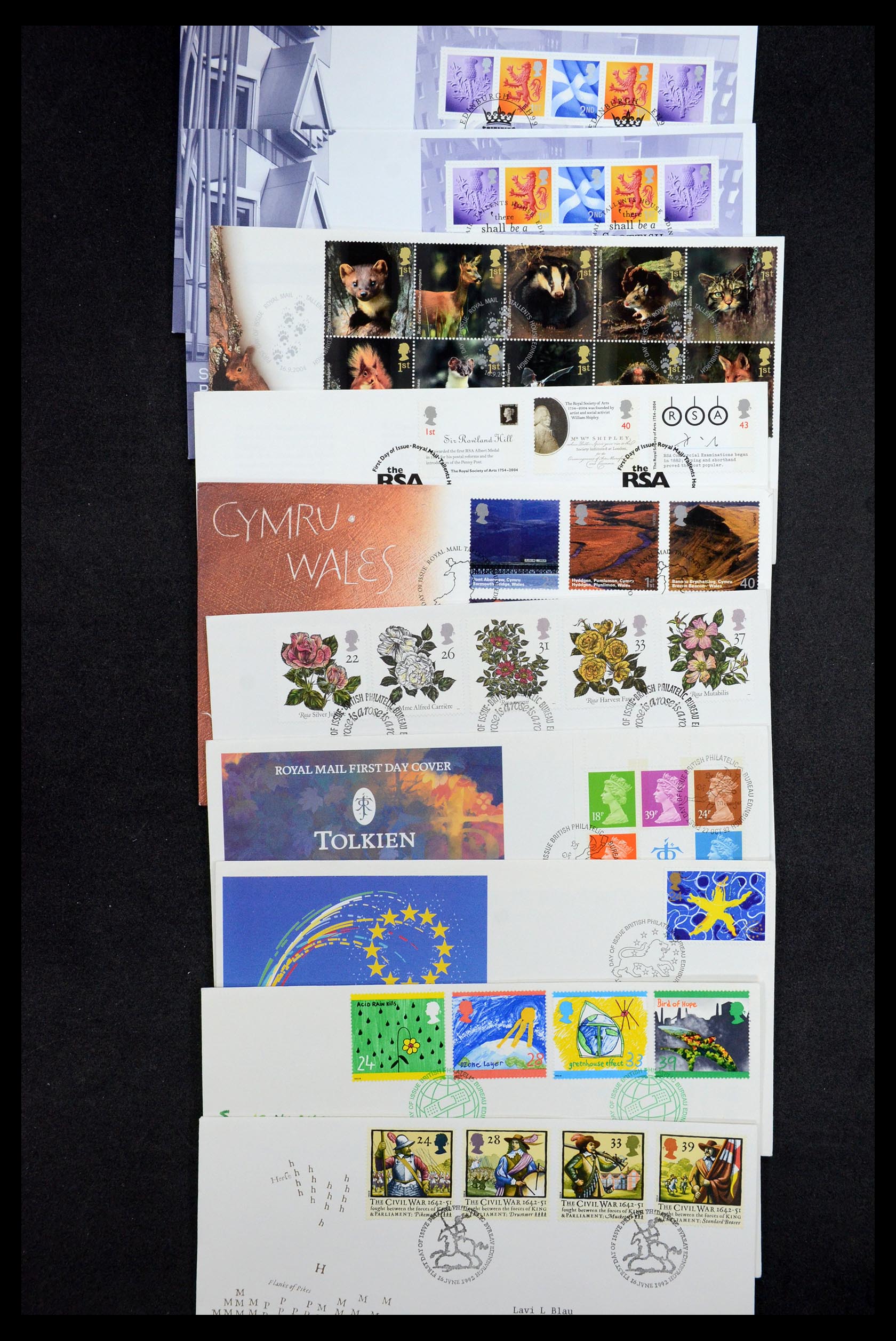 36097 024 - Stamp collection 36097 Great Britain FDC's 1980-2007.