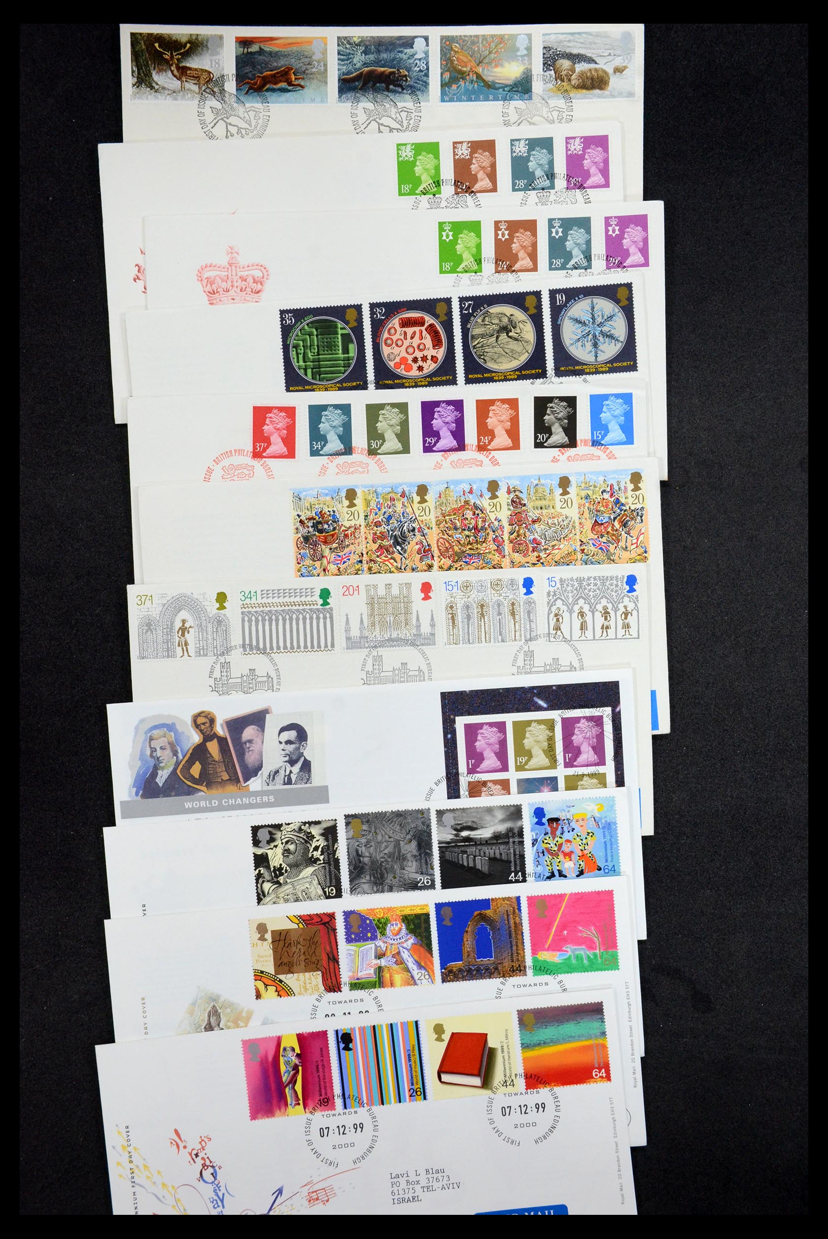 36097 029 - Stamp collection 36097 Great Britain FDC's 1980-2007.
