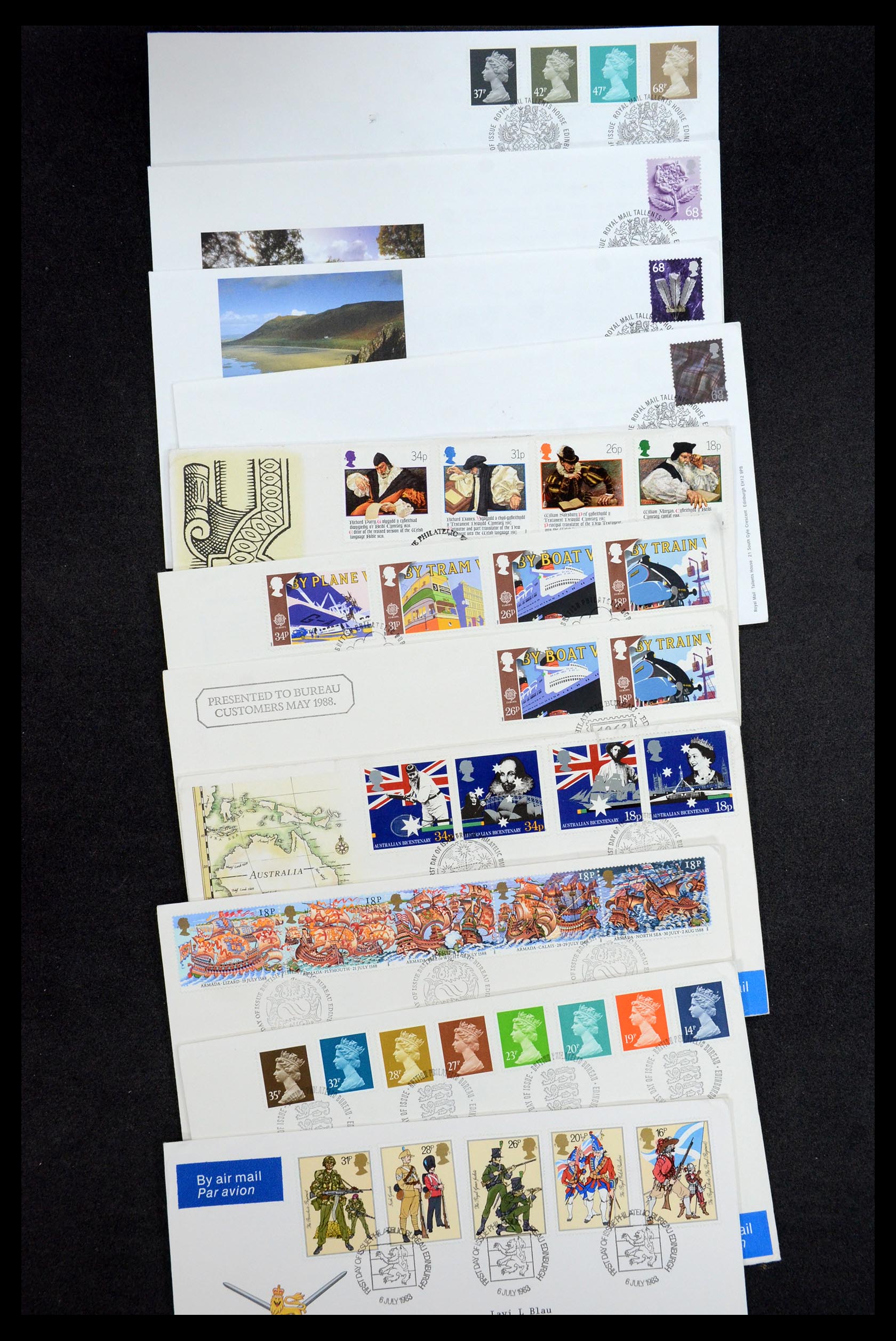 36097 045 - Stamp collection 36097 Great Britain FDC's 1980-2007.