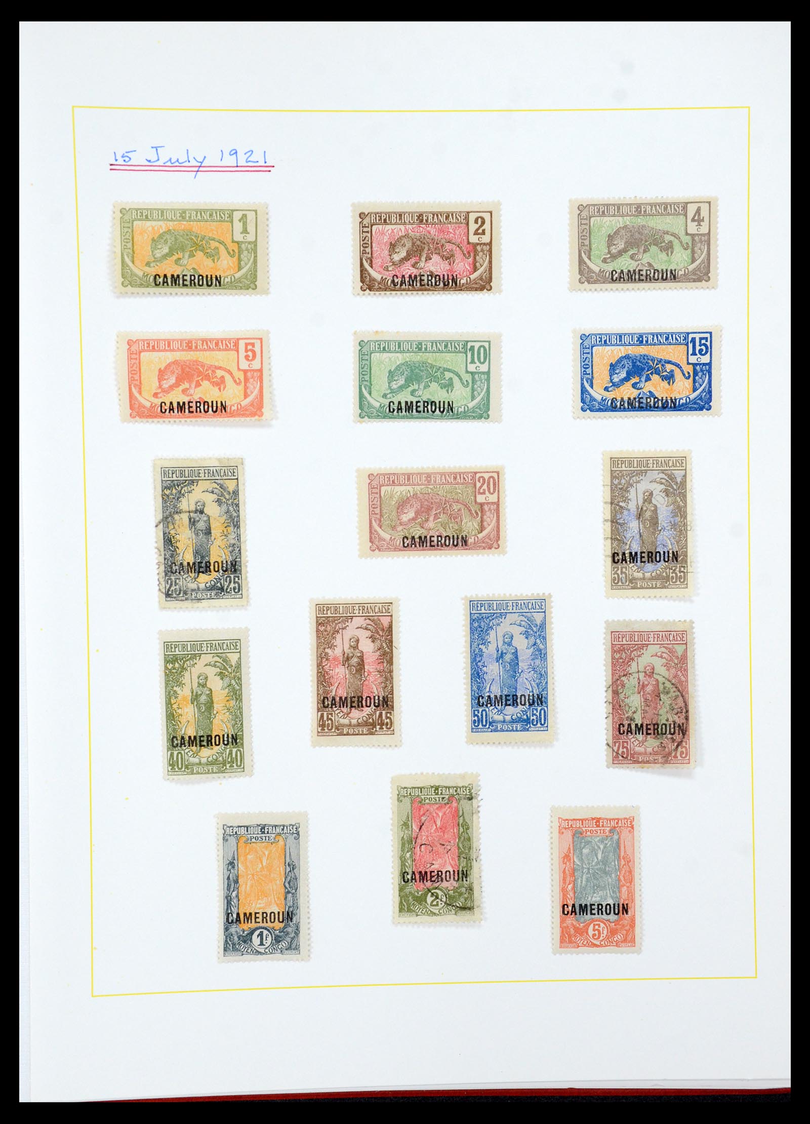 36099 010 - Postzegelverzameling 36099 Franse koloniën 1885-1950.