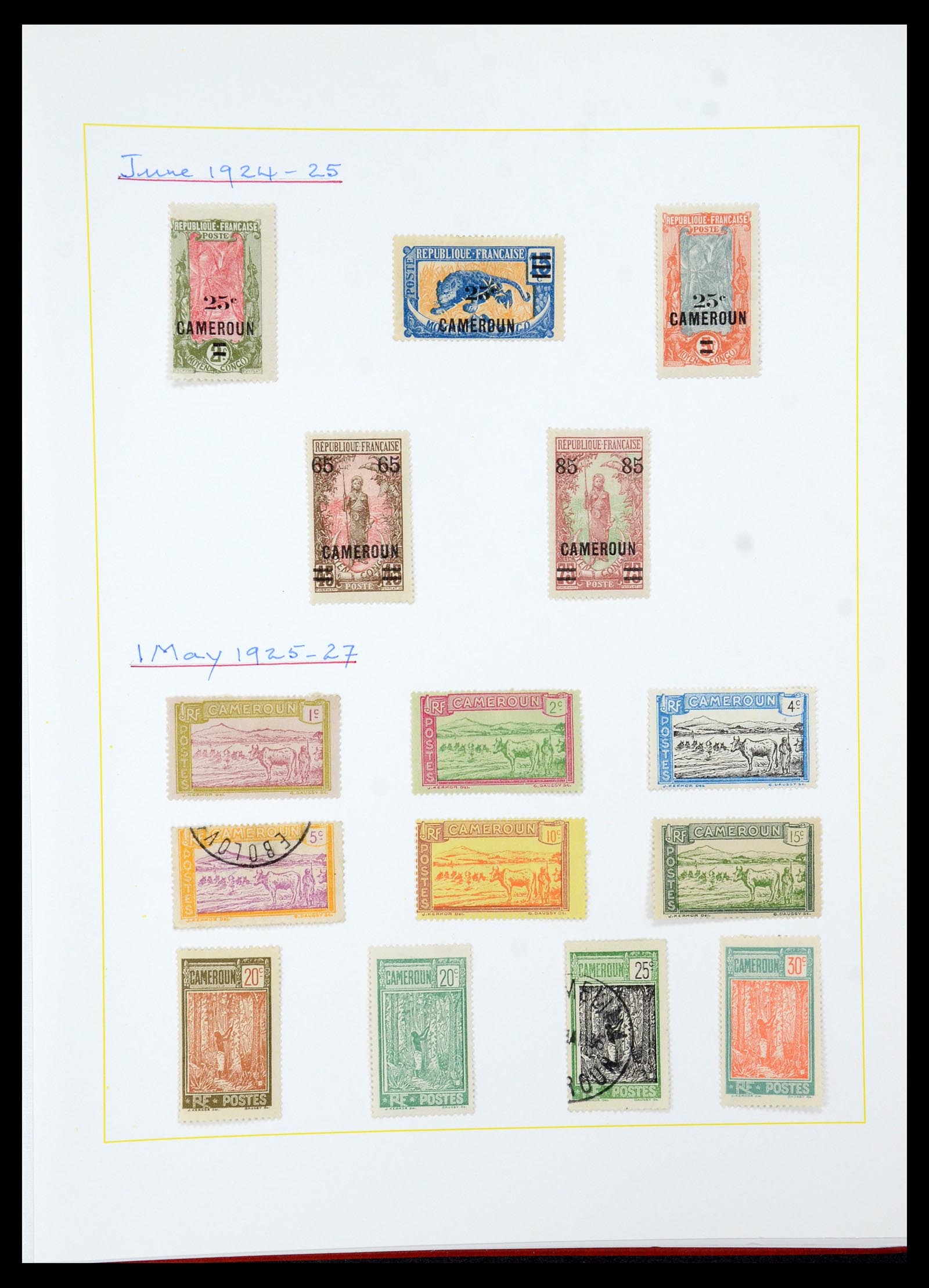 36099 011 - Postzegelverzameling 36099 Franse koloniën 1885-1950.