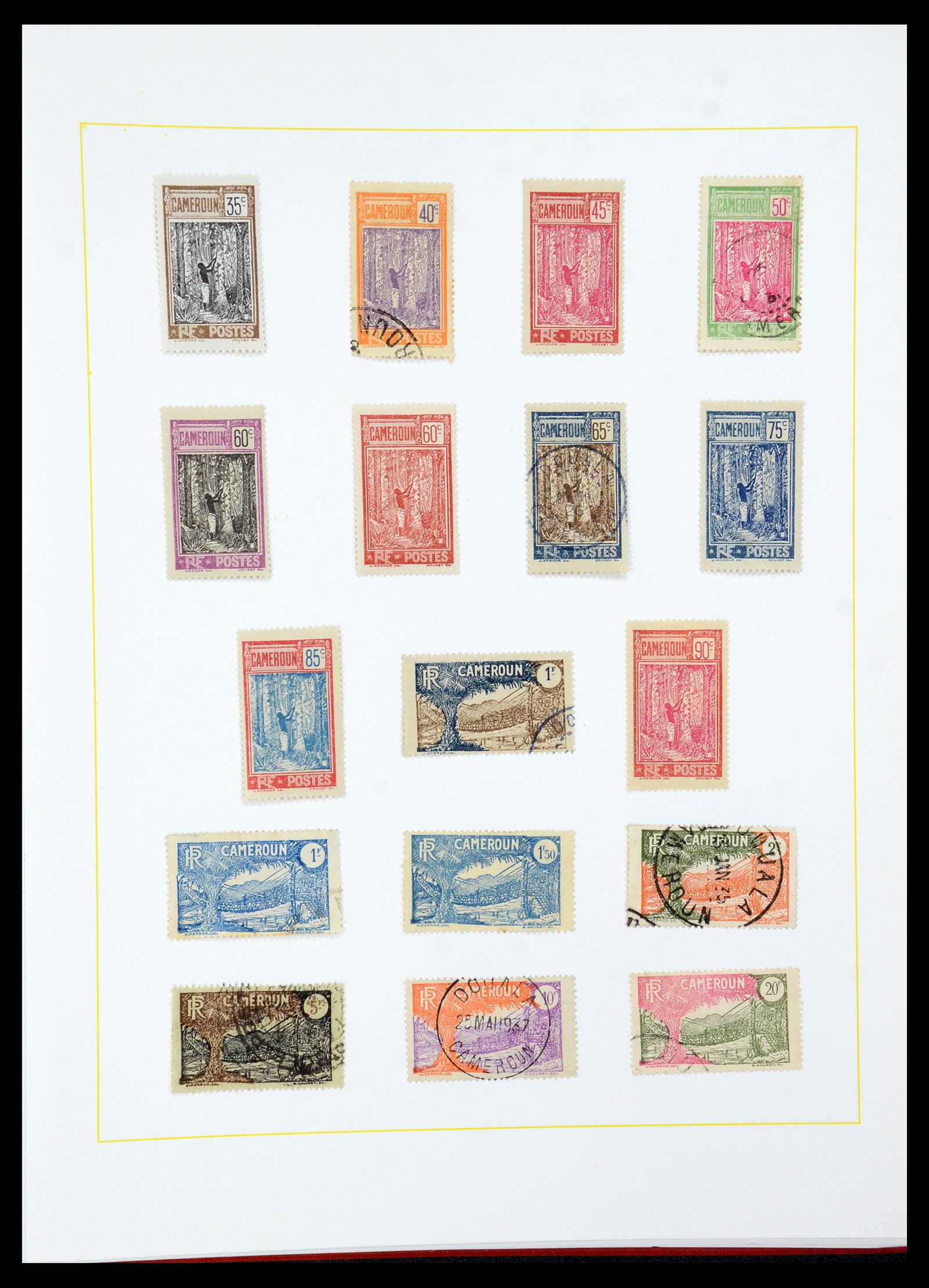 36099 012 - Postzegelverzameling 36099 Franse koloniën 1885-1950.