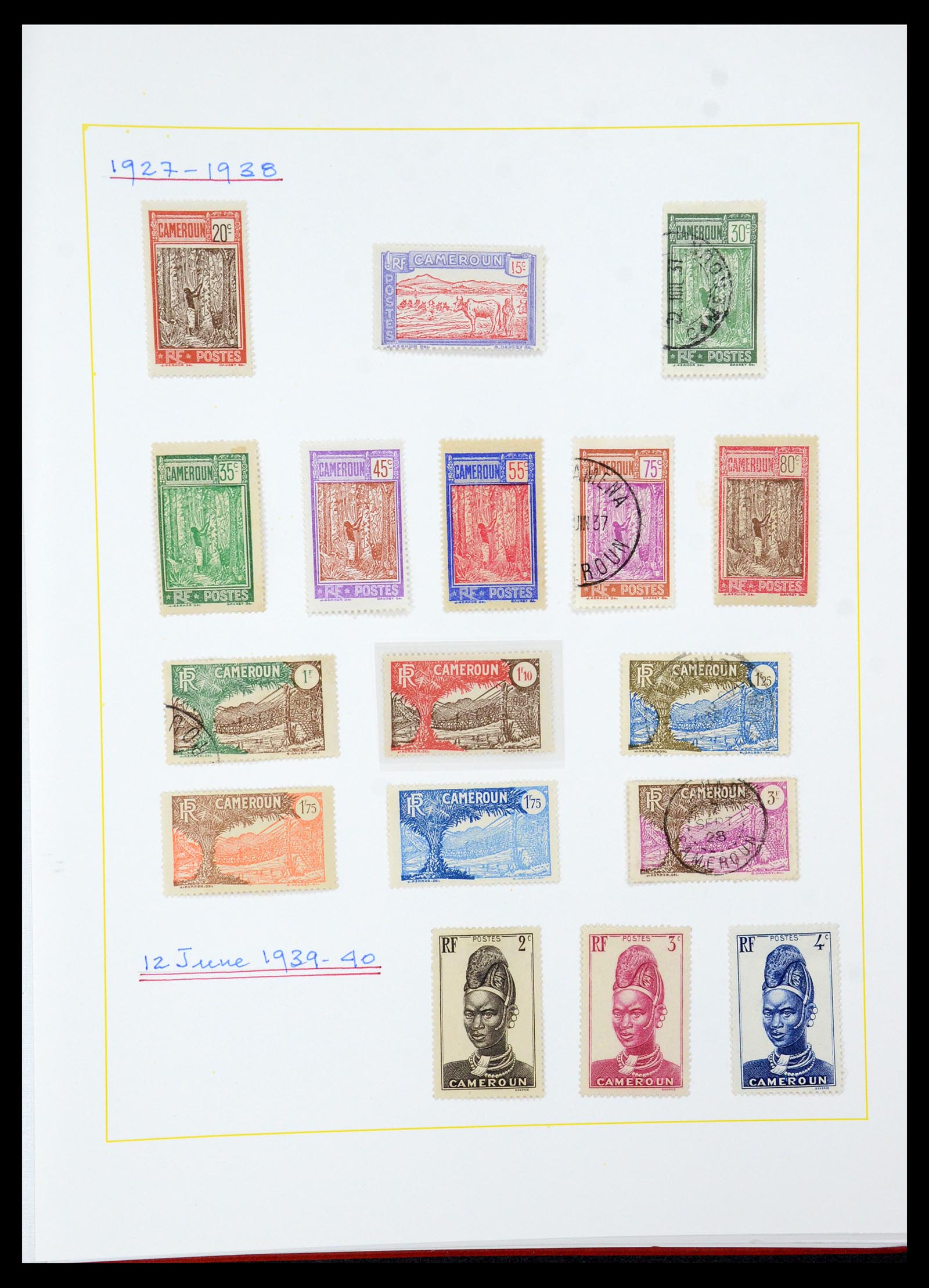 36099 013 - Postzegelverzameling 36099 Franse koloniën 1885-1950.