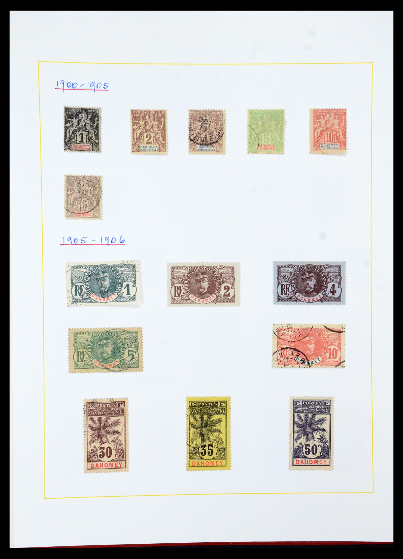 36099 020 - Postzegelverzameling 36099 Franse koloniën 1885-1950.