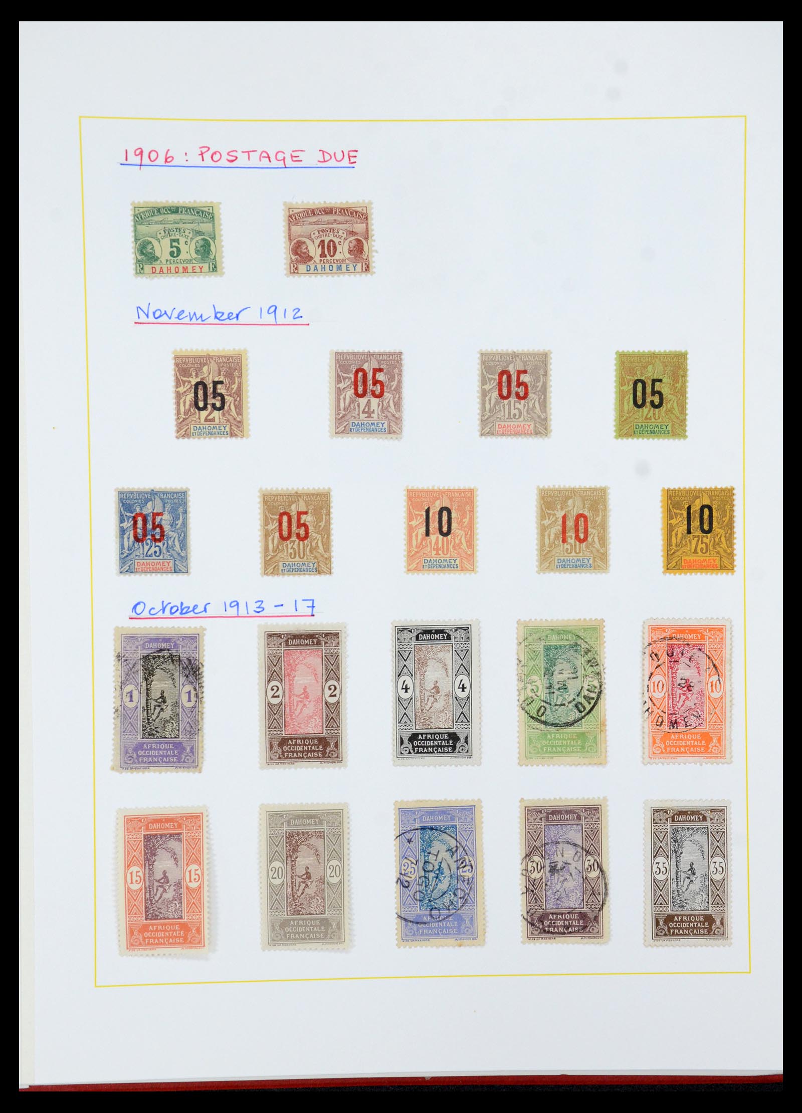 36099 021 - Postzegelverzameling 36099 Franse koloniën 1885-1950.