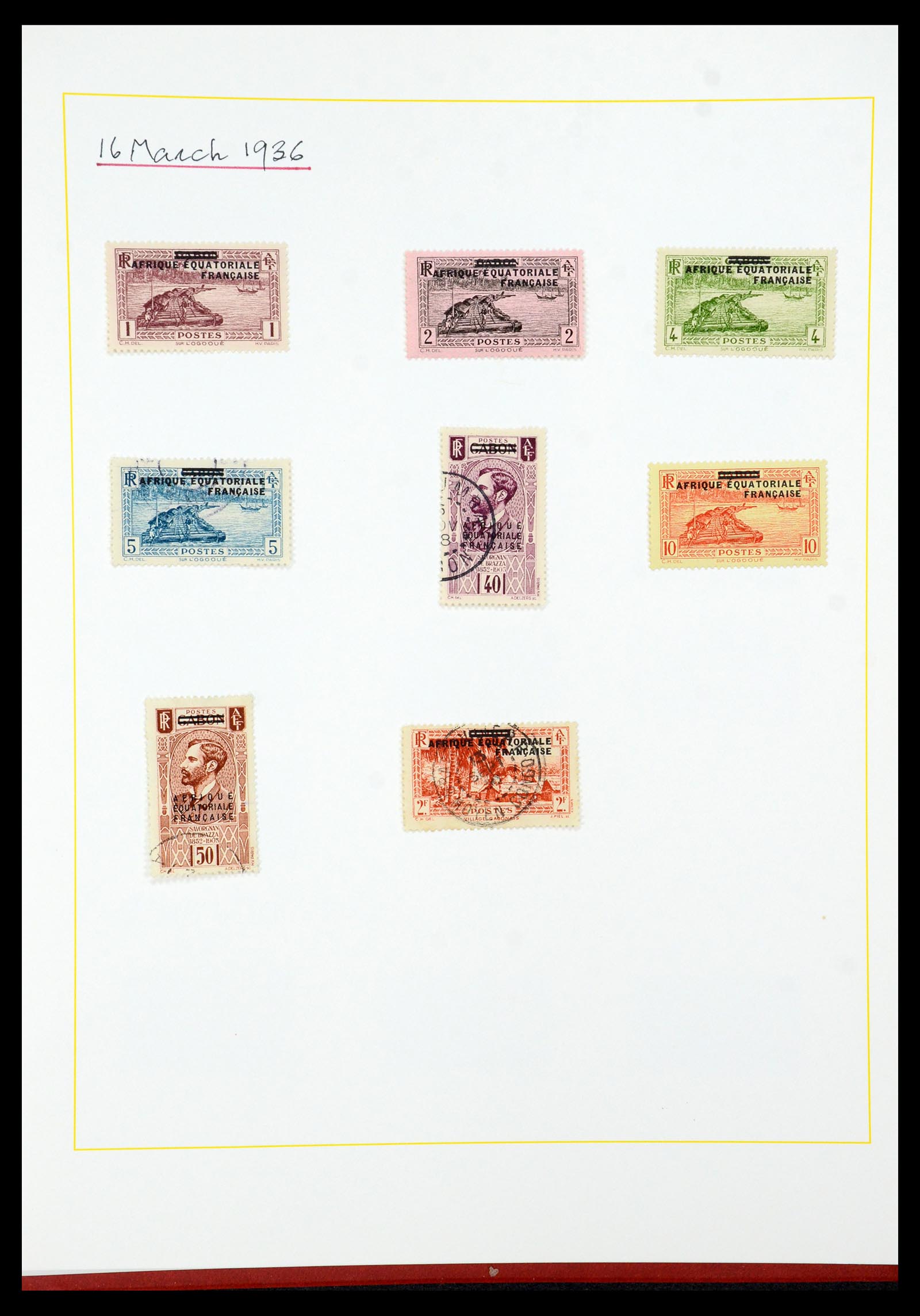 36099 031 - Postzegelverzameling 36099 Franse koloniën 1885-1950.