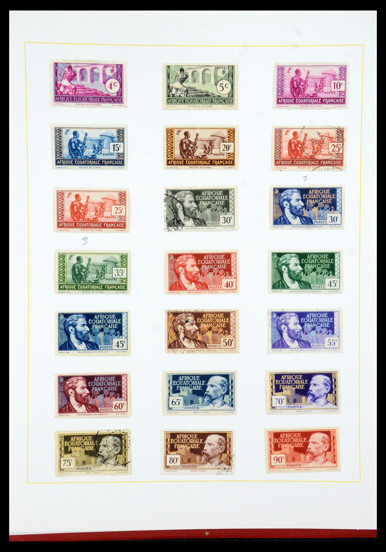 36099 033 - Postzegelverzameling 36099 Franse koloniën 1885-1950.