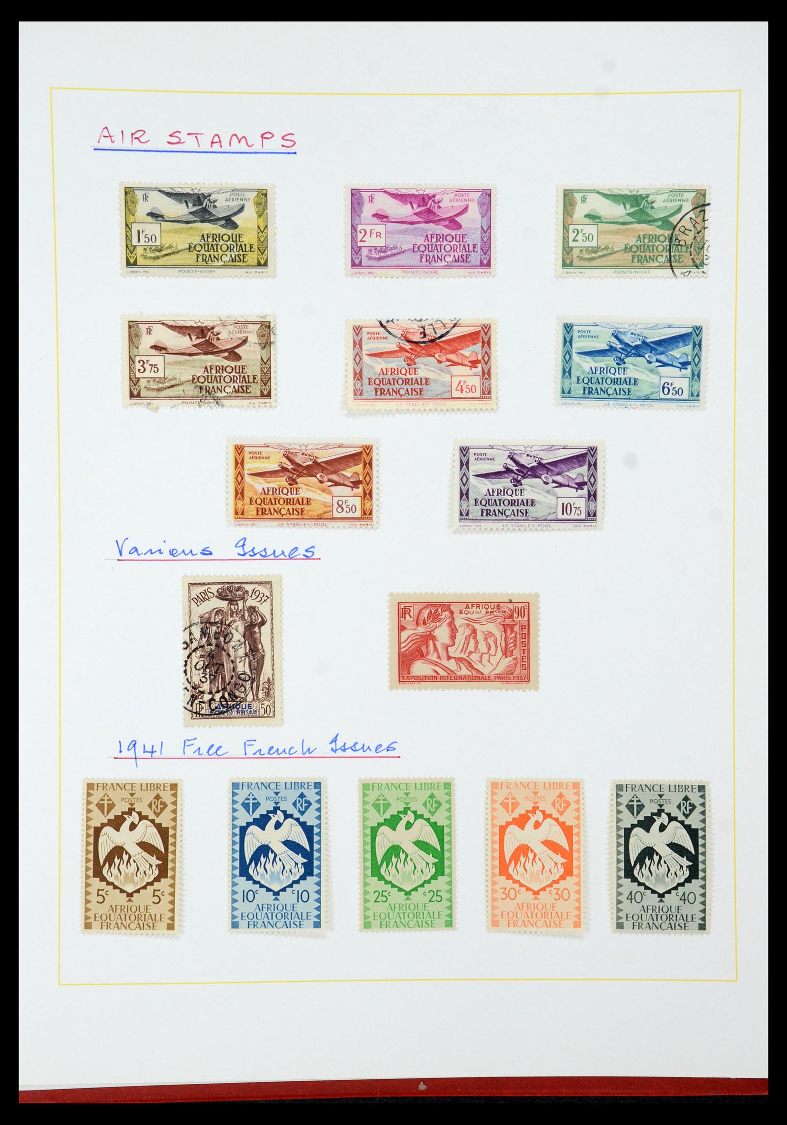 36099 035 - Postzegelverzameling 36099 Franse koloniën 1885-1950.