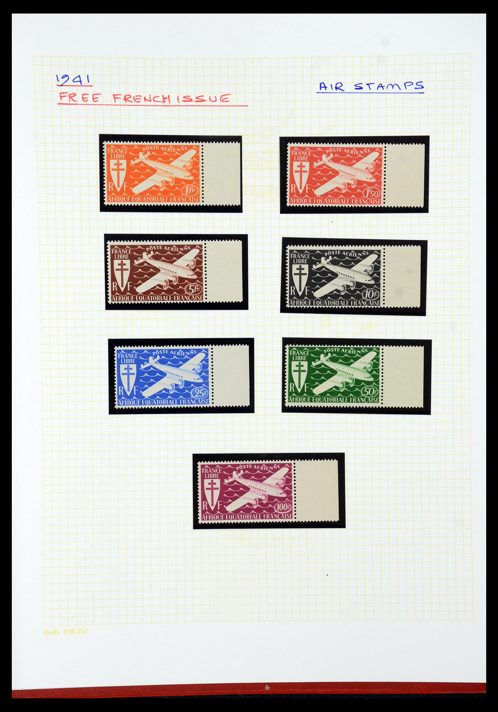 36099 037 - Postzegelverzameling 36099 Franse koloniën 1885-1950.