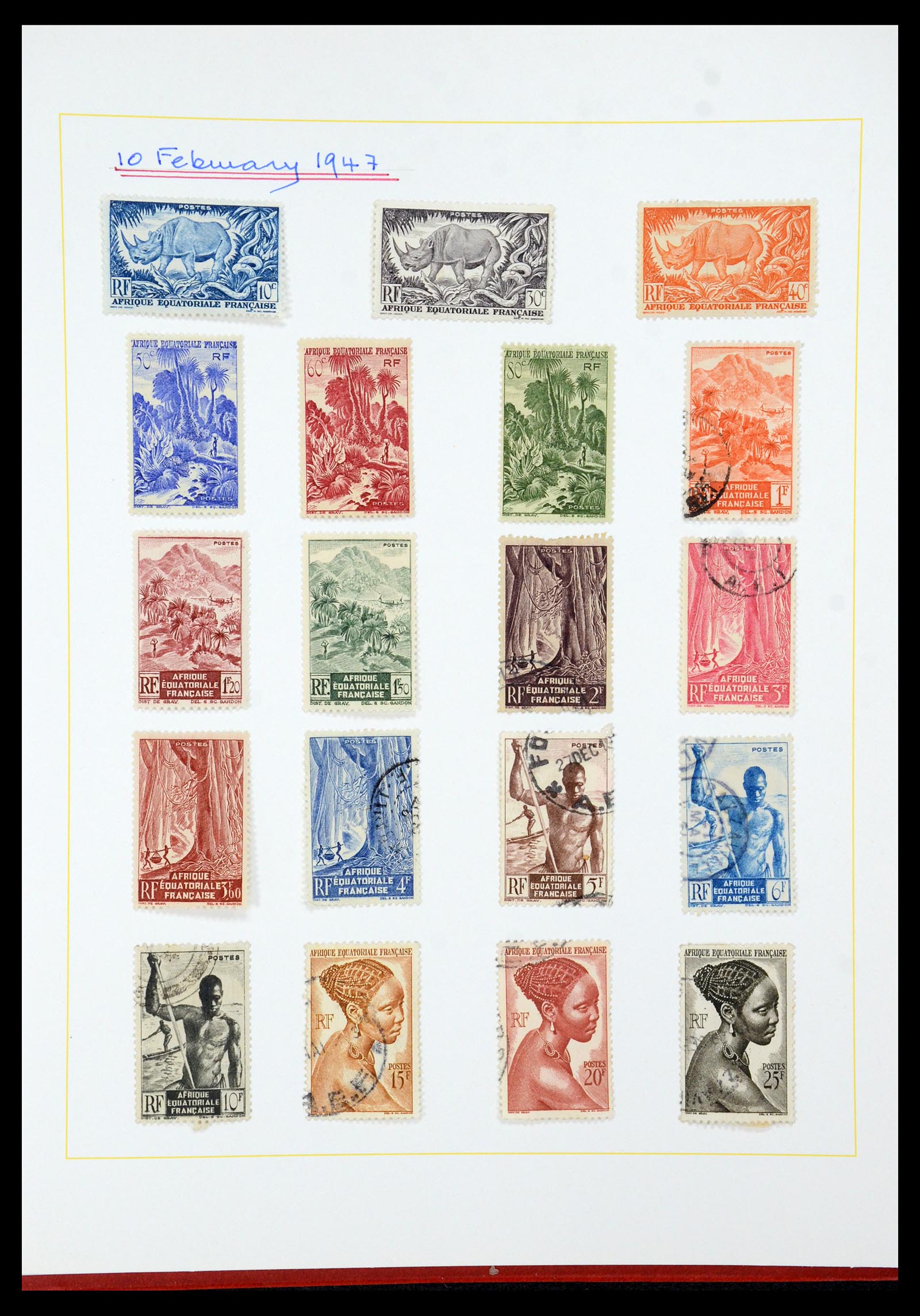 36099 038 - Postzegelverzameling 36099 Franse koloniën 1885-1950.