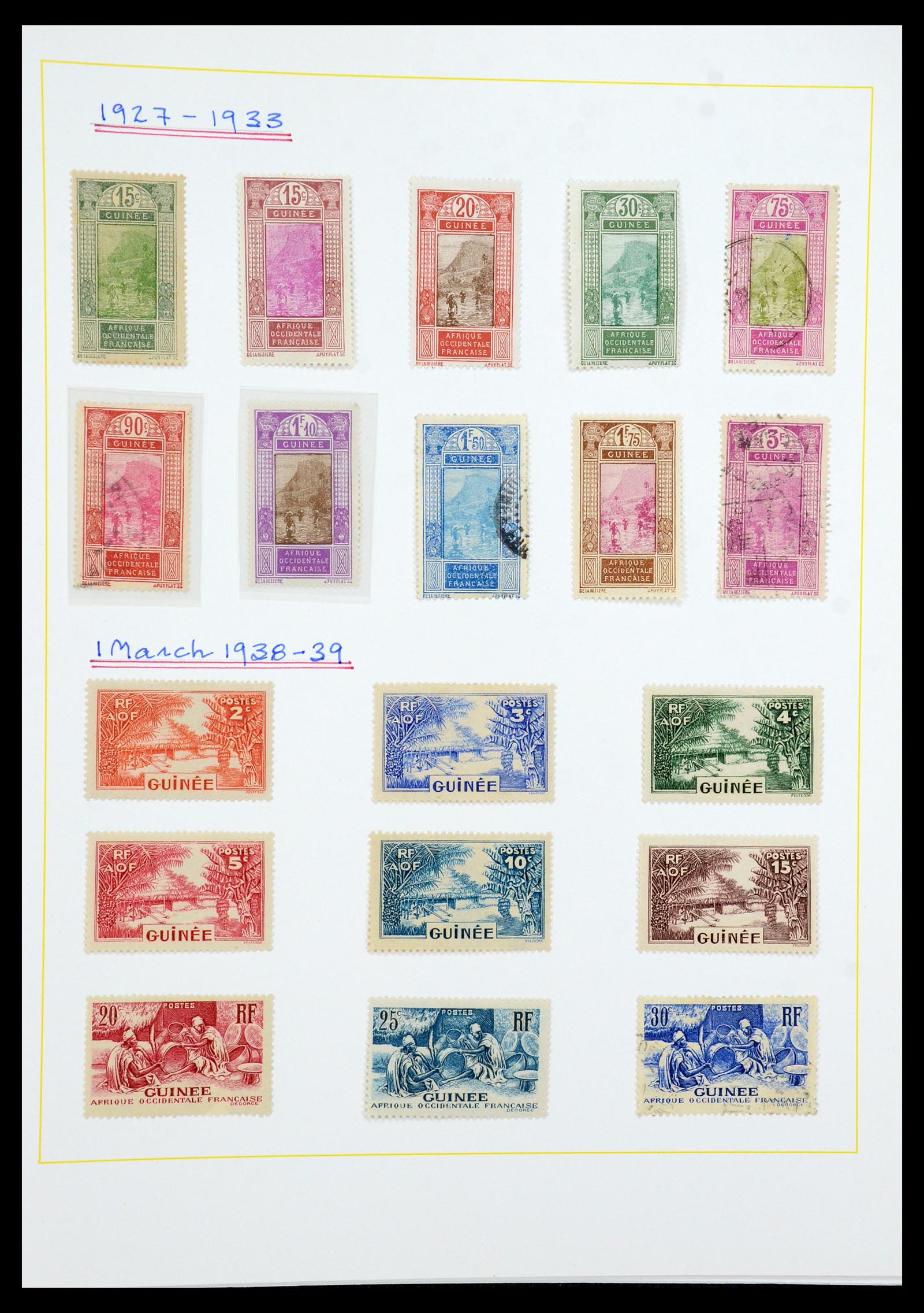 36099 049 - Postzegelverzameling 36099 Franse koloniën 1885-1950.