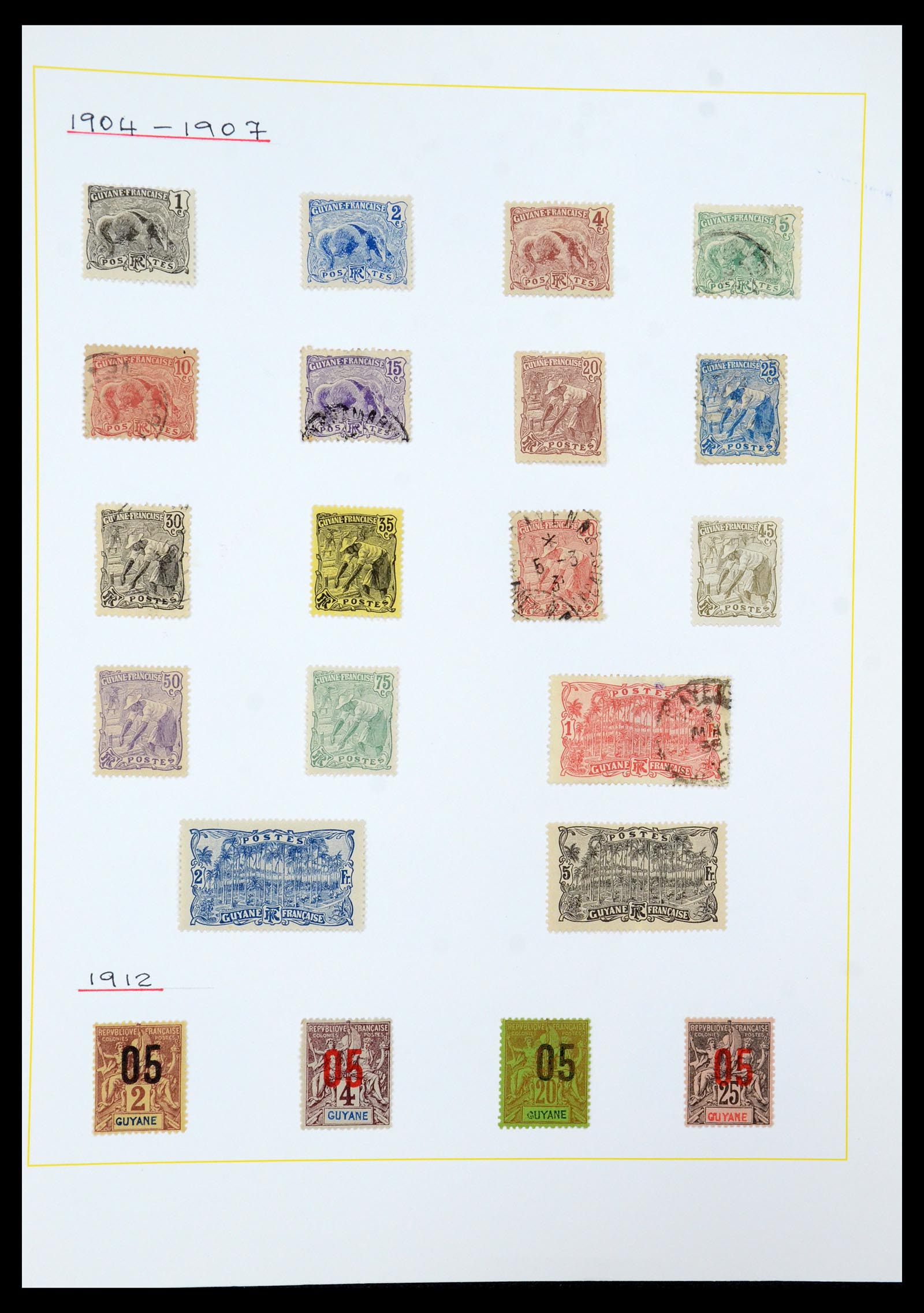 36099 053 - Postzegelverzameling 36099 Franse koloniën 1885-1950.