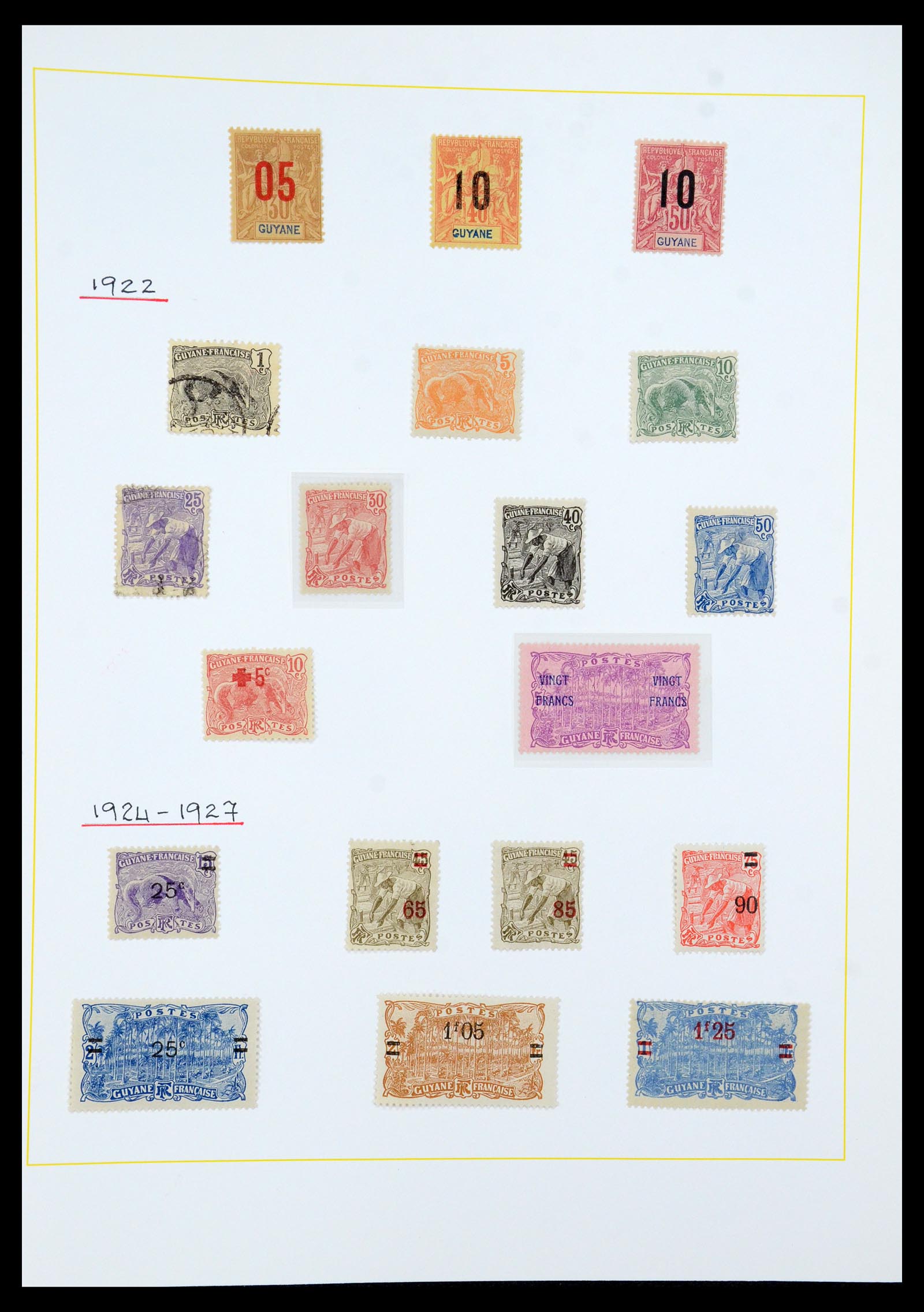 36099 054 - Postzegelverzameling 36099 Franse koloniën 1885-1950.