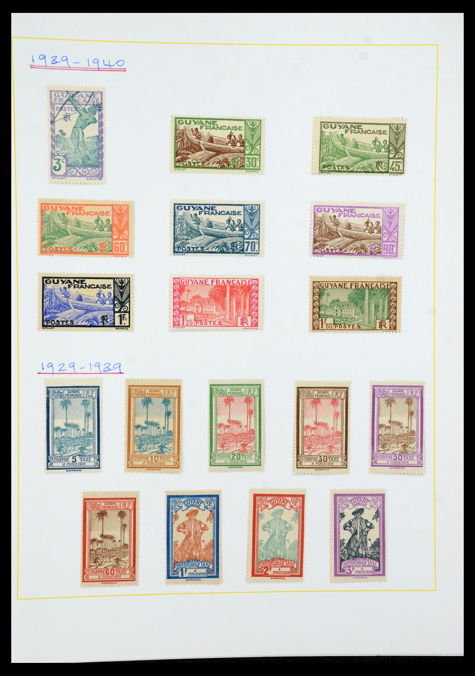 36099 058 - Postzegelverzameling 36099 Franse koloniën 1885-1950.
