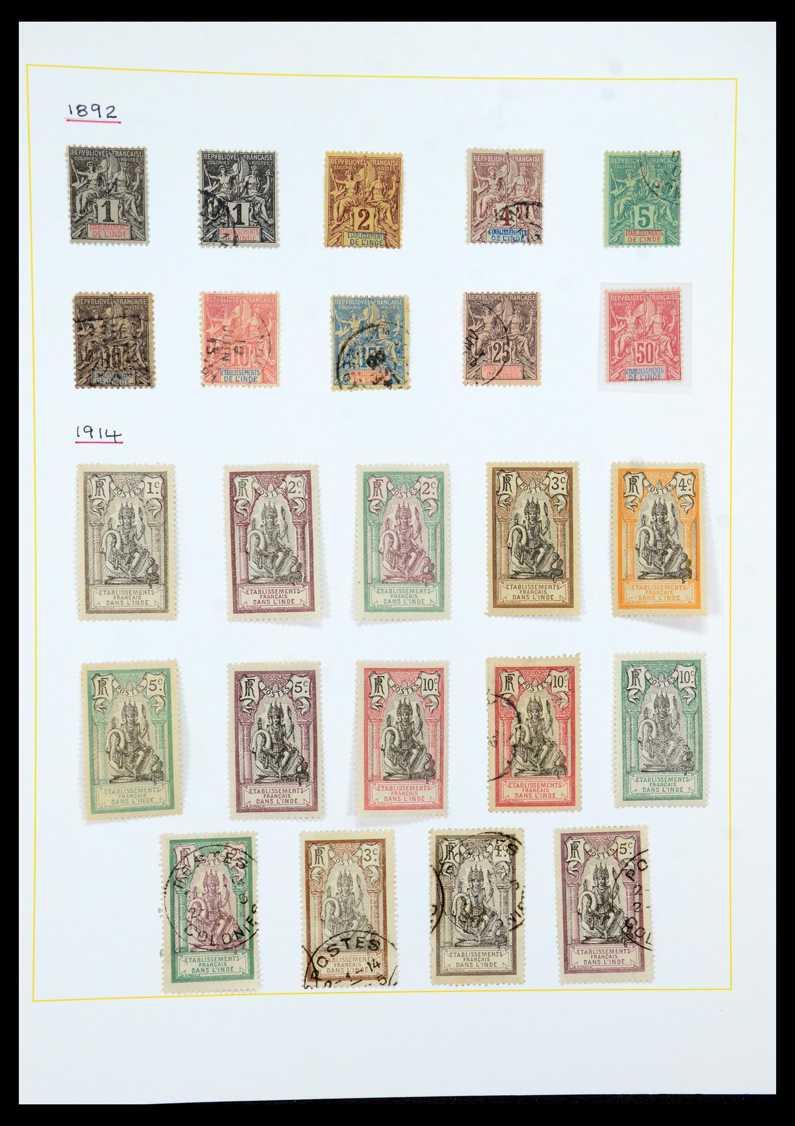 36099 063 - Postzegelverzameling 36099 Franse koloniën 1885-1950.
