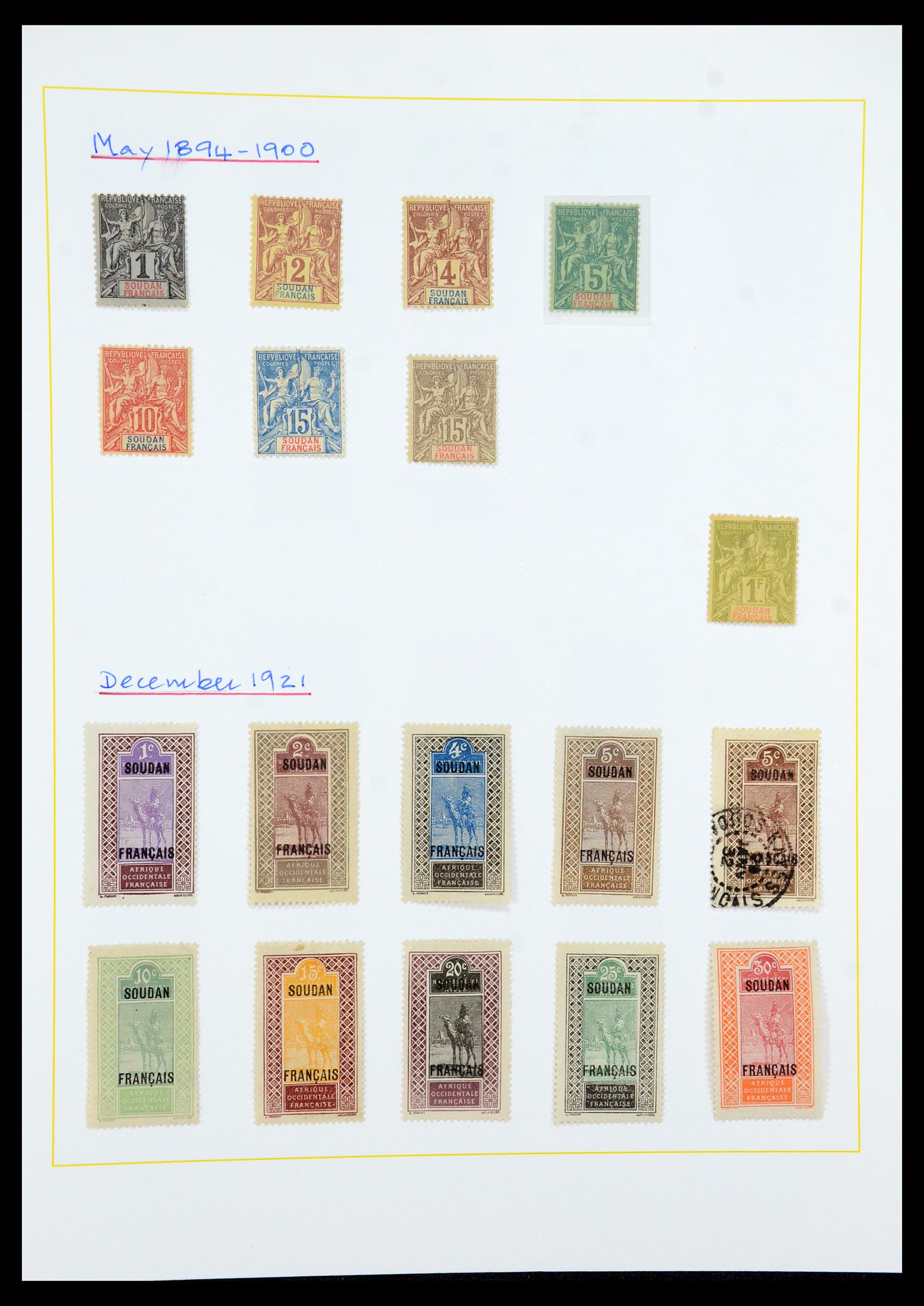36099 071 - Postzegelverzameling 36099 Franse koloniën 1885-1950.