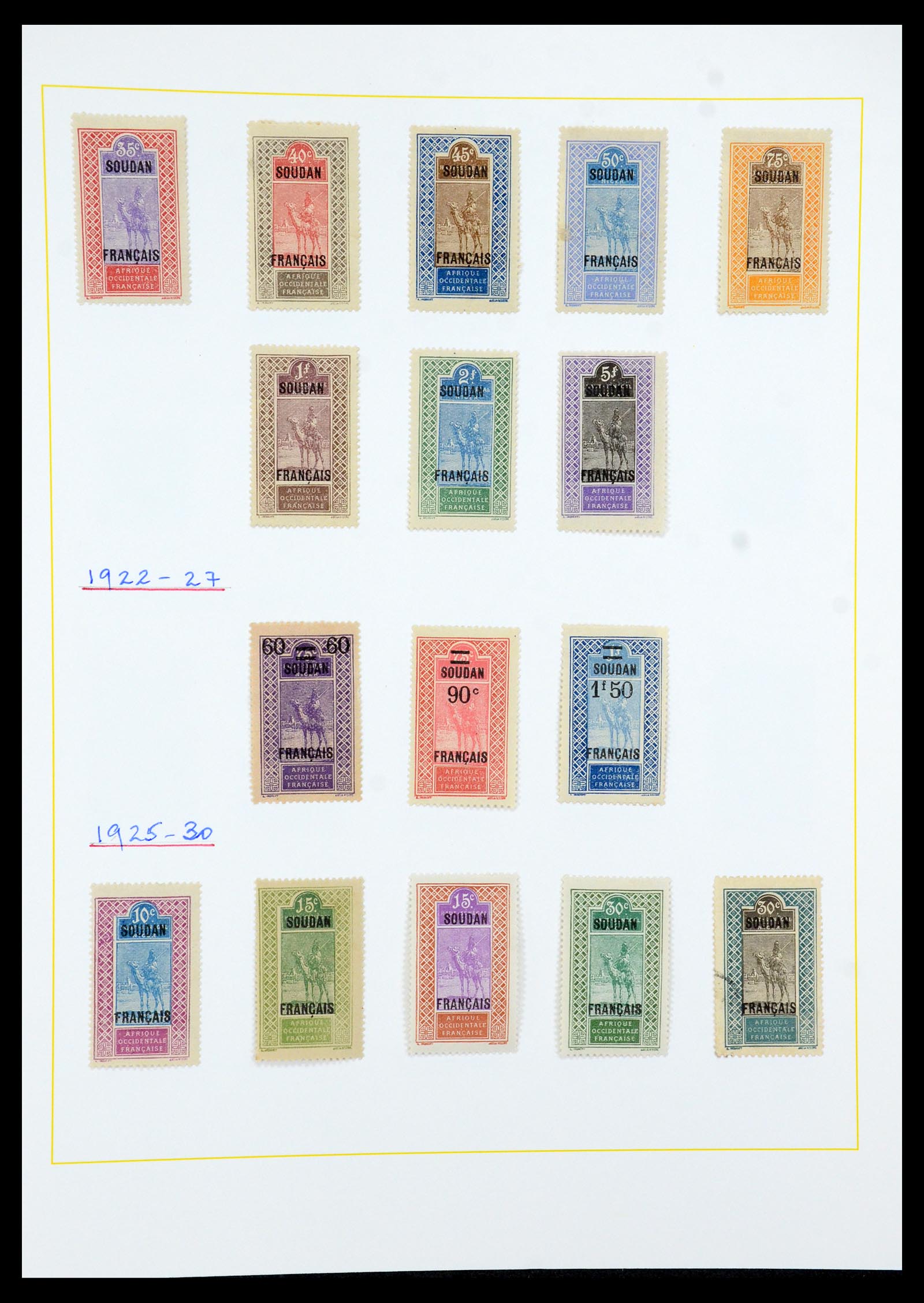 36099 072 - Postzegelverzameling 36099 Franse koloniën 1885-1950.