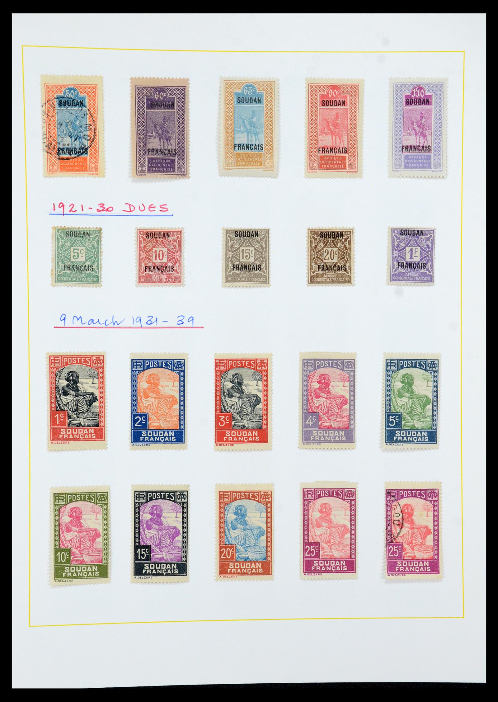 36099 073 - Postzegelverzameling 36099 Franse koloniën 1885-1950.