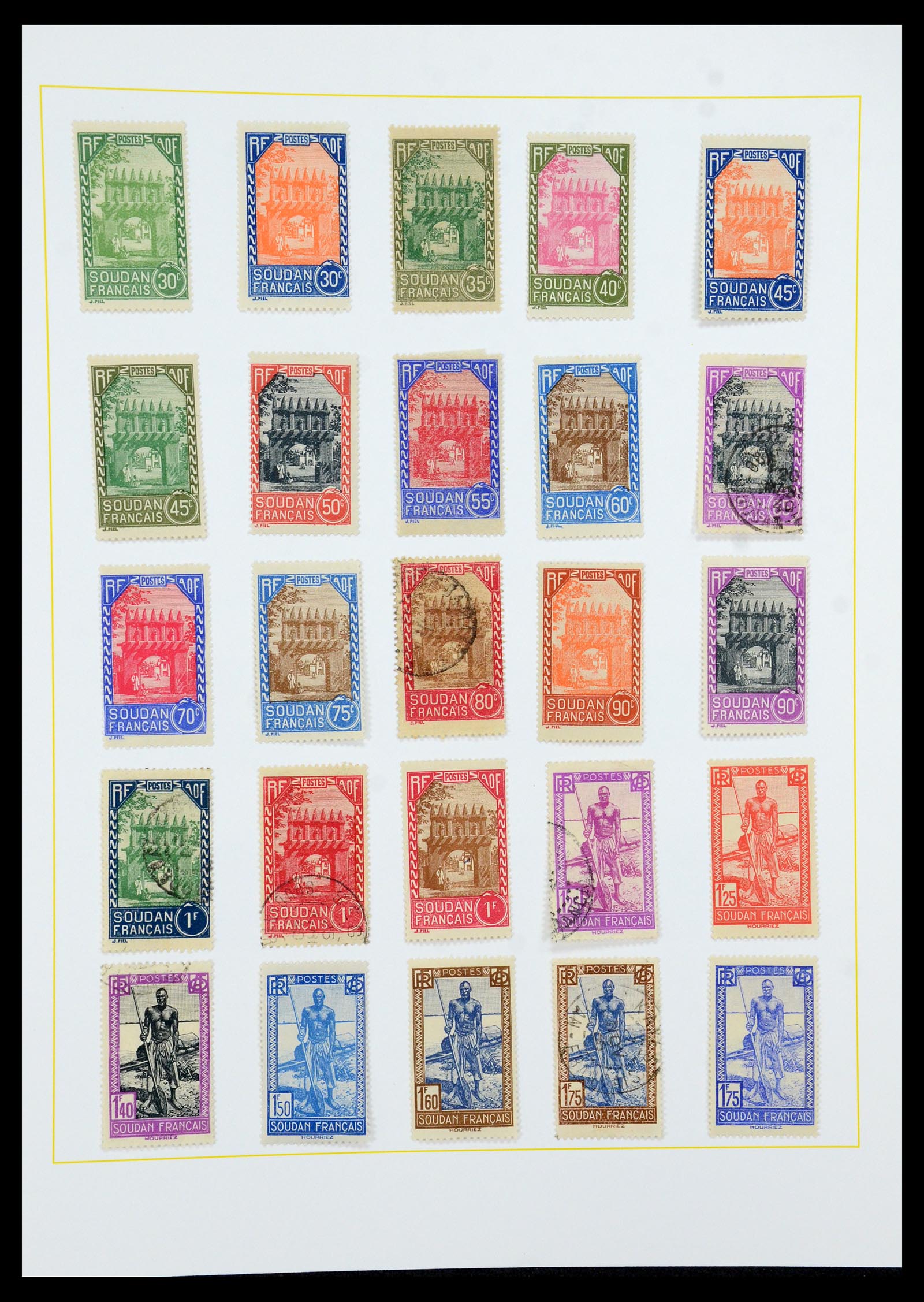 36099 074 - Postzegelverzameling 36099 Franse koloniën 1885-1950.
