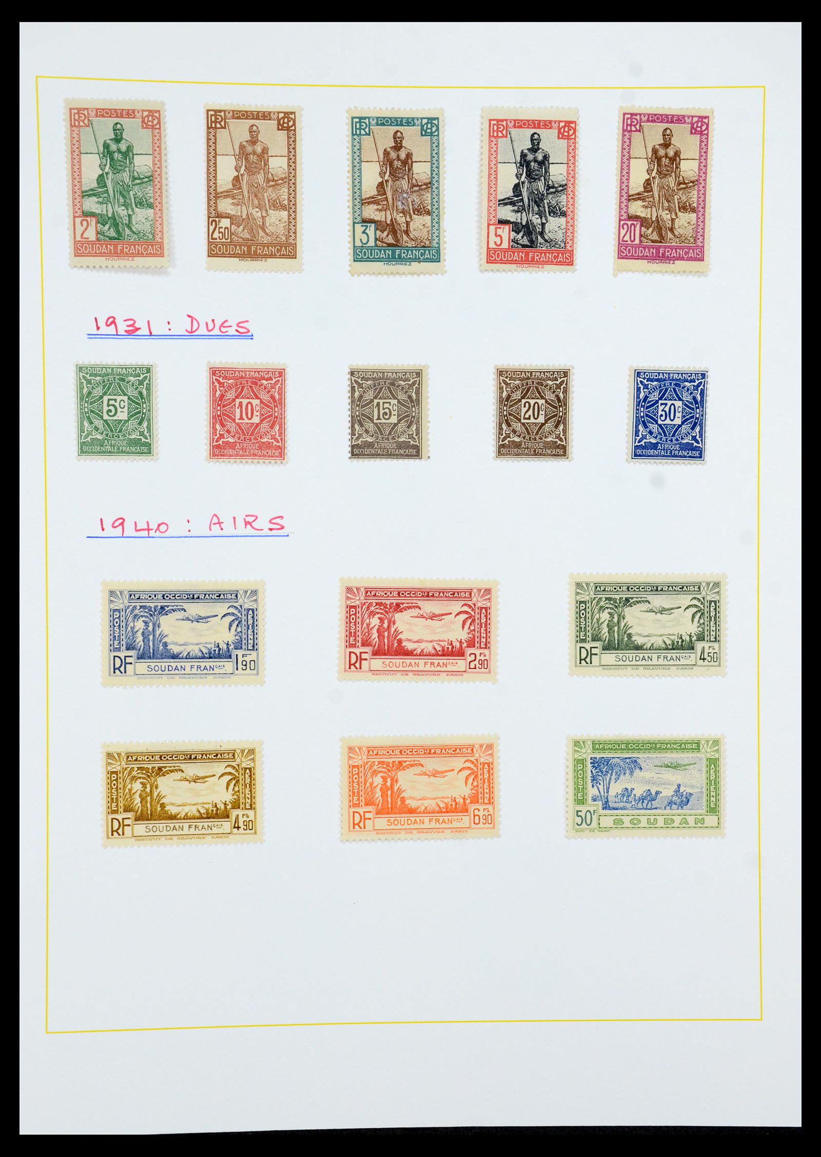 36099 075 - Postzegelverzameling 36099 Franse koloniën 1885-1950.