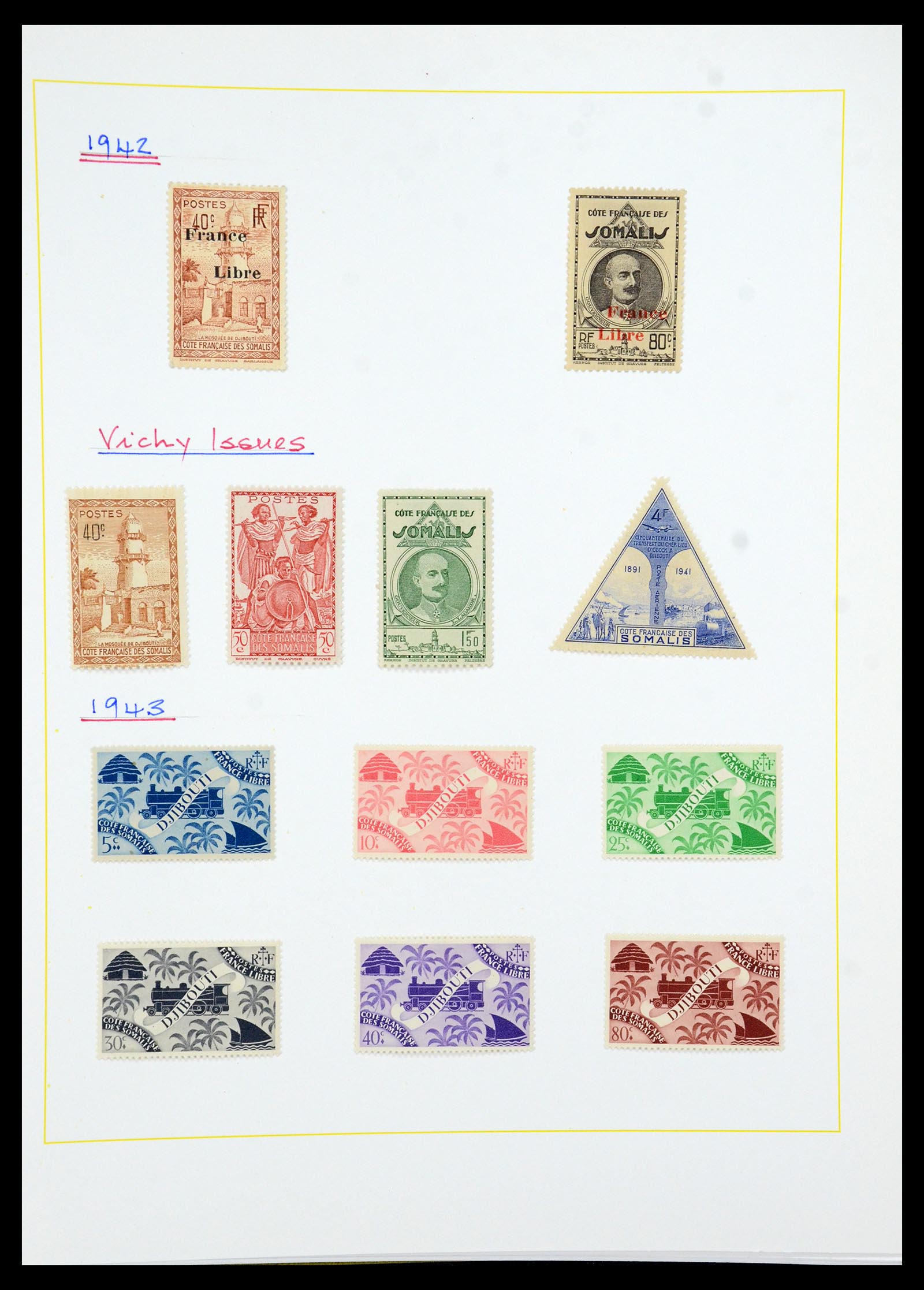 36099 087 - Postzegelverzameling 36099 Franse koloniën 1885-1950.