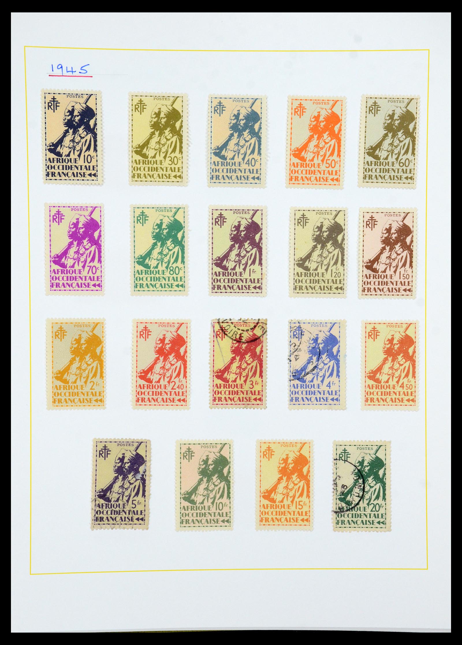36099 090 - Postzegelverzameling 36099 Franse koloniën 1885-1950.