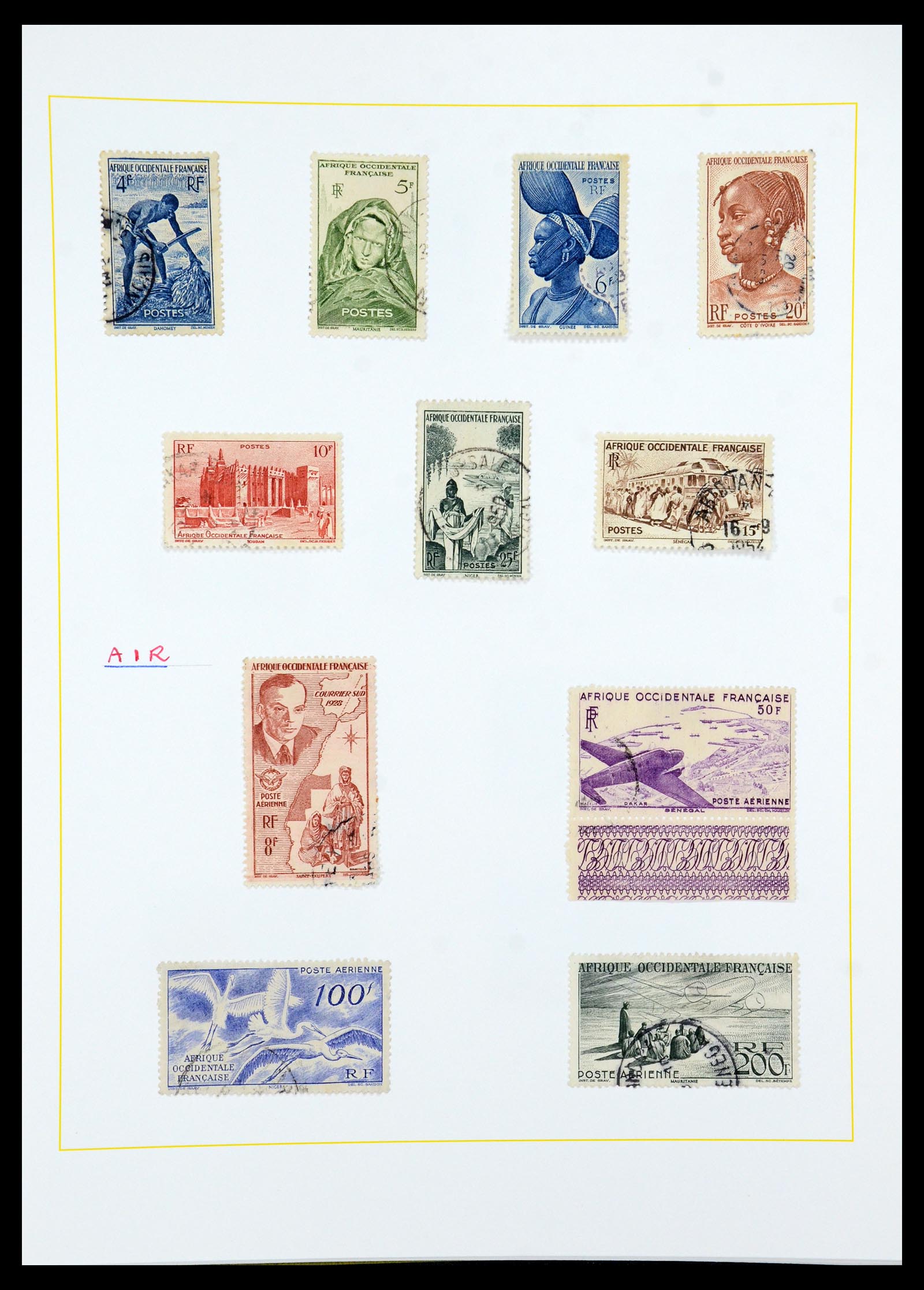 36099 092 - Postzegelverzameling 36099 Franse koloniën 1885-1950.