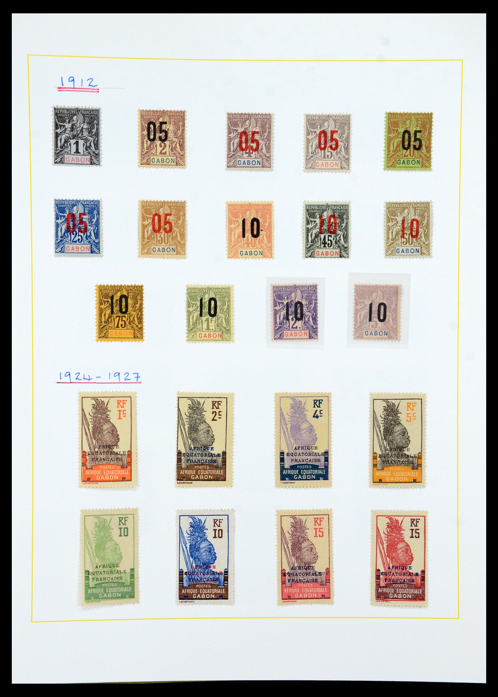 36099 094 - Postzegelverzameling 36099 Franse koloniën 1885-1950.