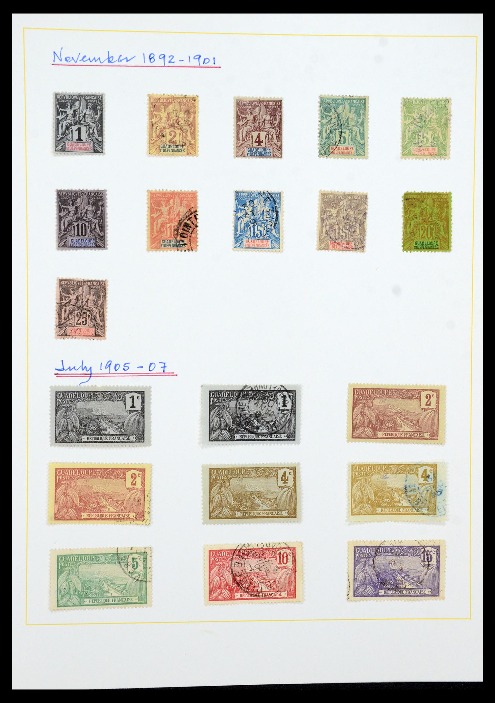 36099 100 - Postzegelverzameling 36099 Franse koloniën 1885-1950.