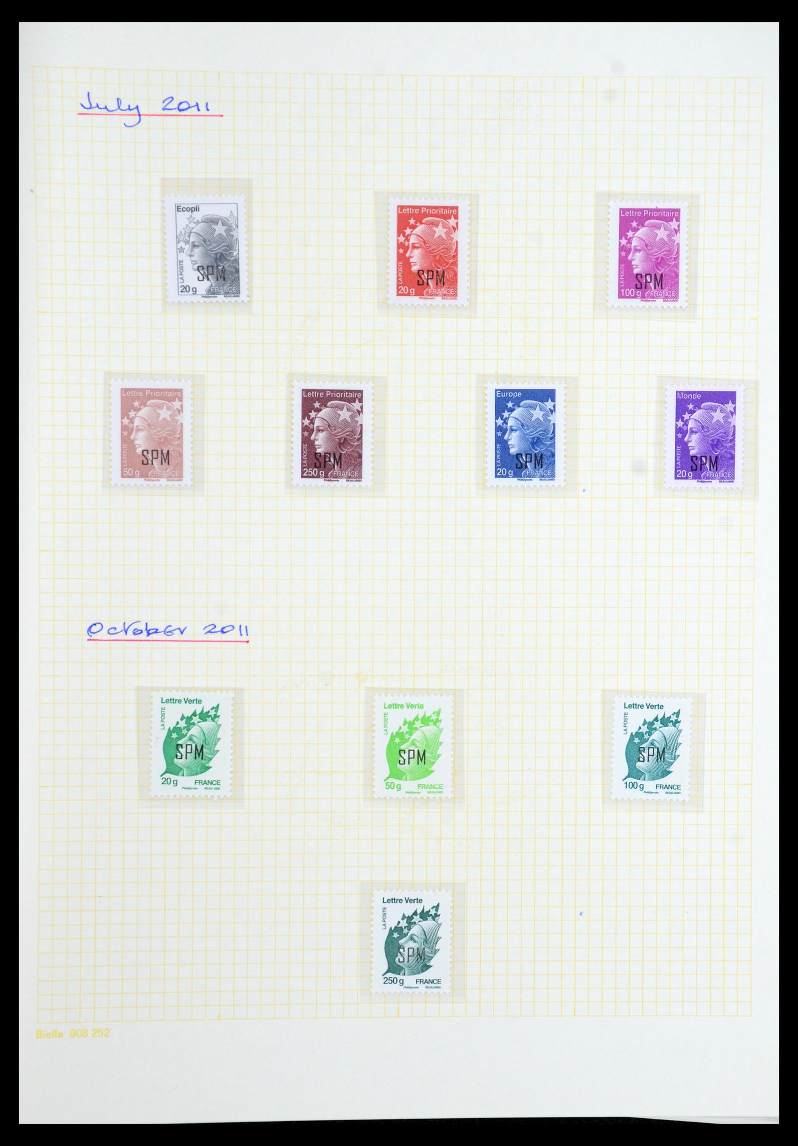 36099 244 - Postzegelverzameling 36099 Franse koloniën 1885-1950.