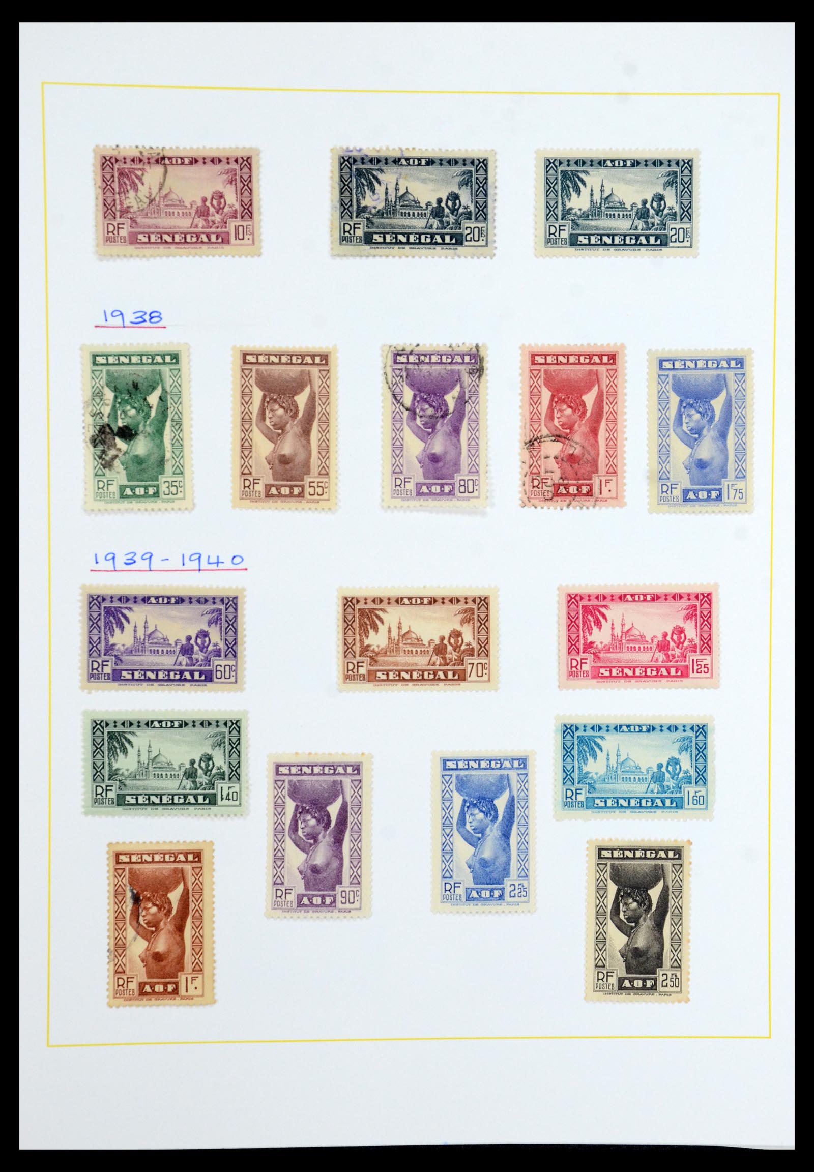 36099 253 - Postzegelverzameling 36099 Franse koloniën 1885-1950.